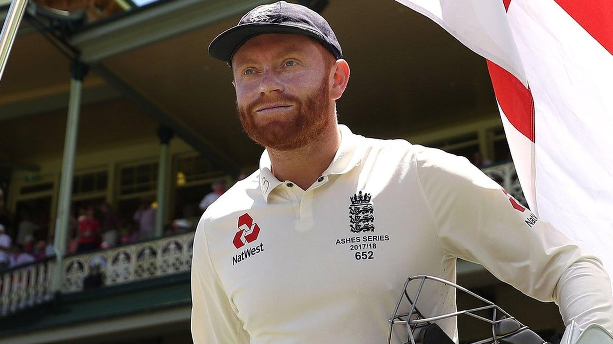 Jonny Bairstow walks out at the SCG