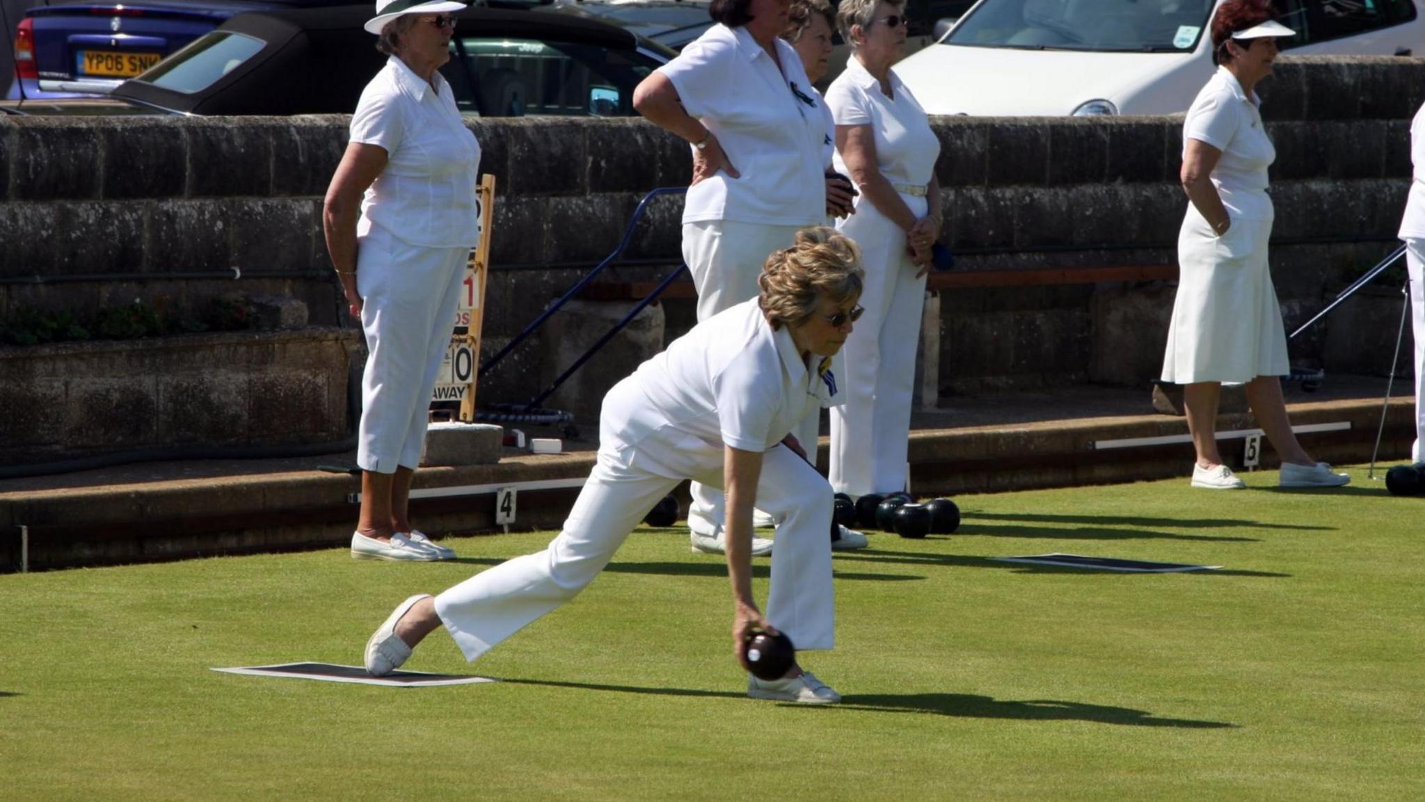 Stock photo of bowls club