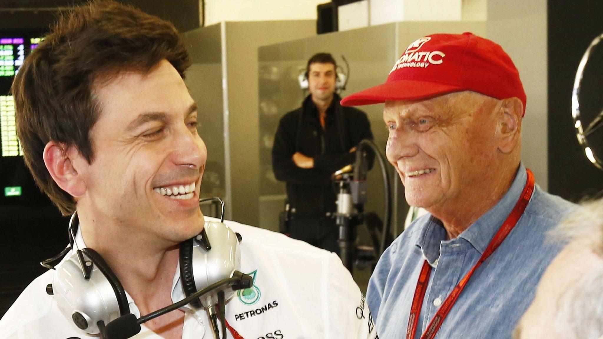 Toto Wolff and Niki Lauda