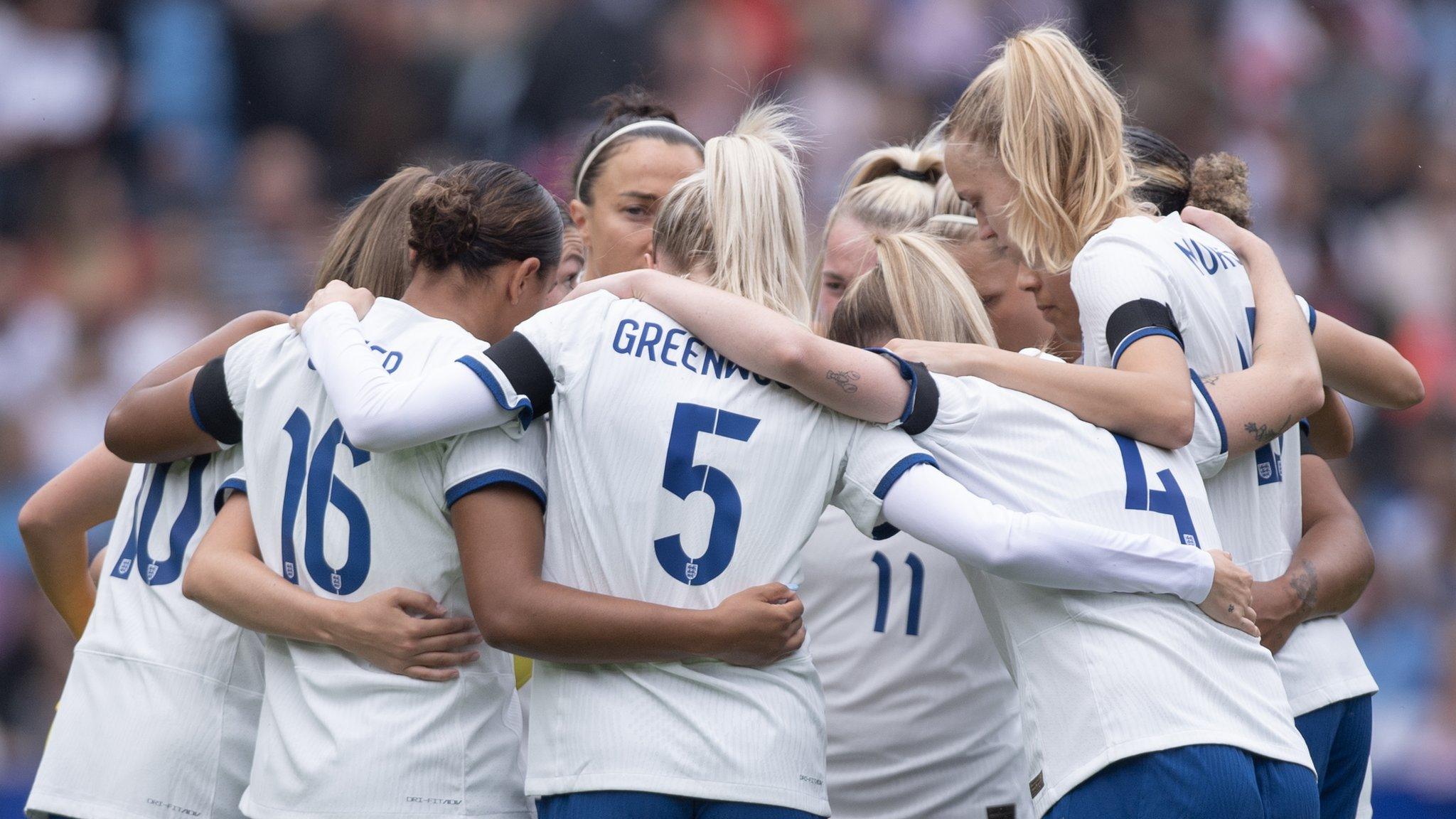 England players lining up before the draw with Portugal in their final warm-up match