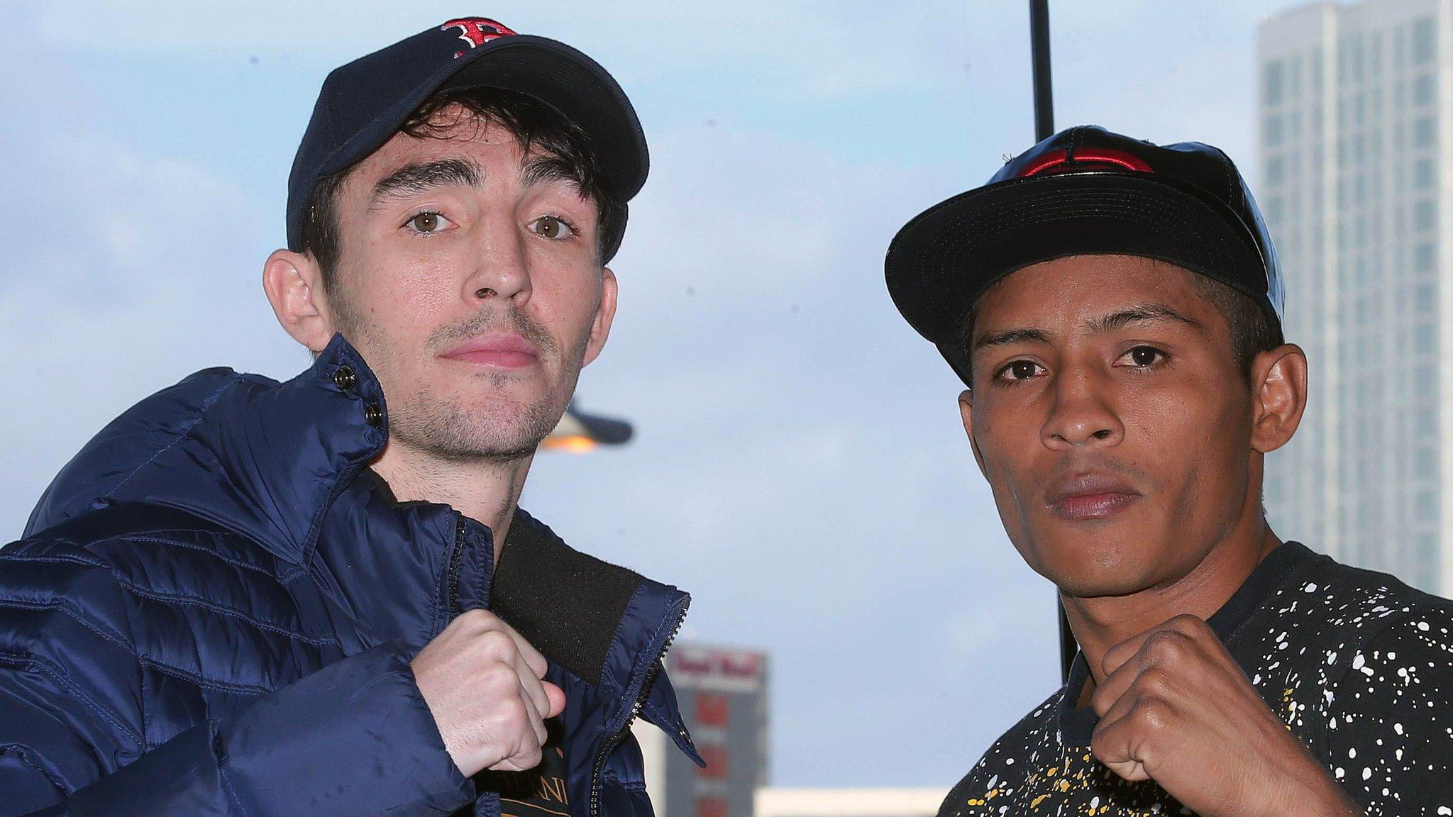 Michael Conlan (left) faces Nicaraguan former world title challenger Yader Cardoza in Belfast on Friday night