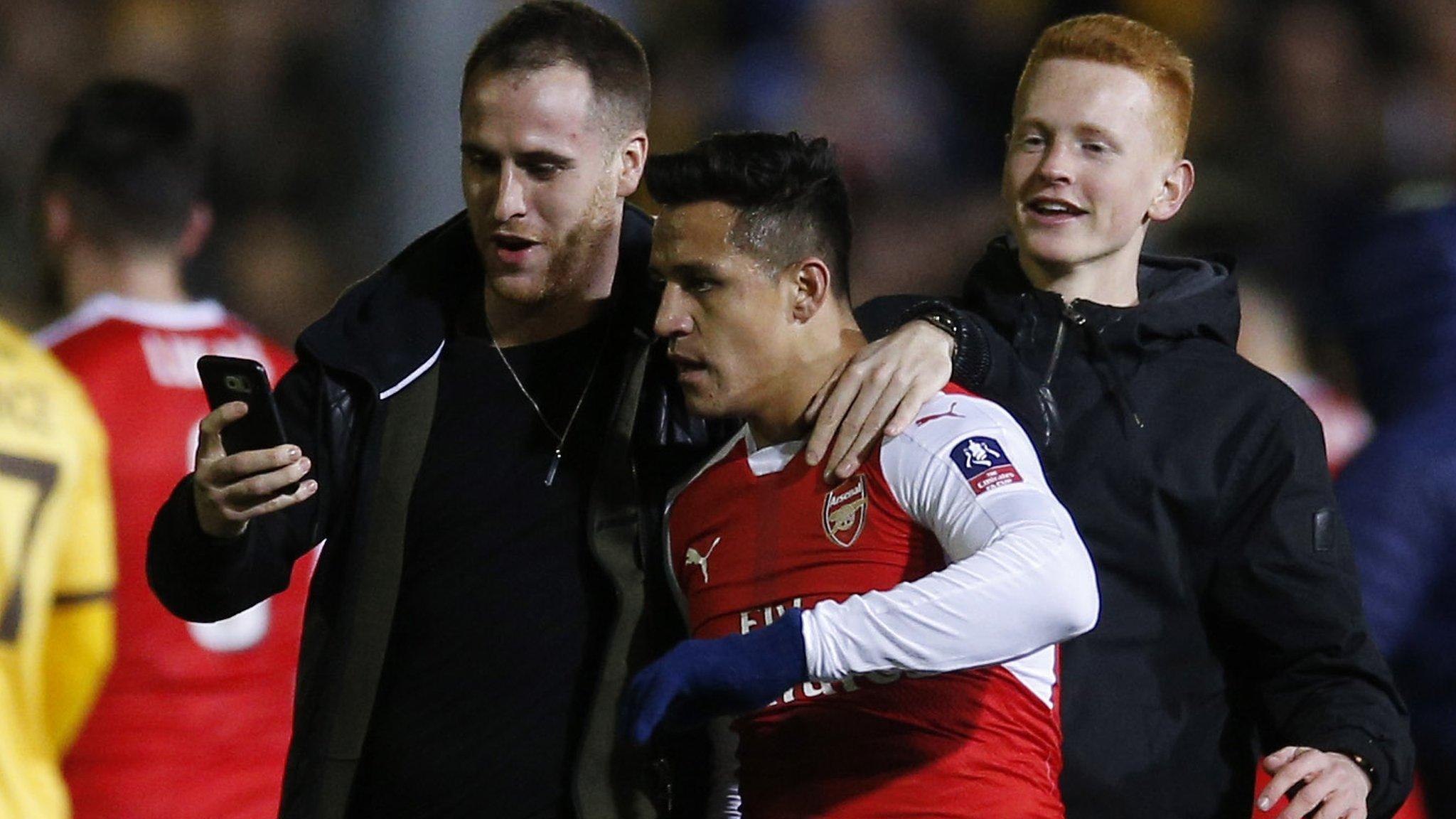 Alexis Sanchez after the match