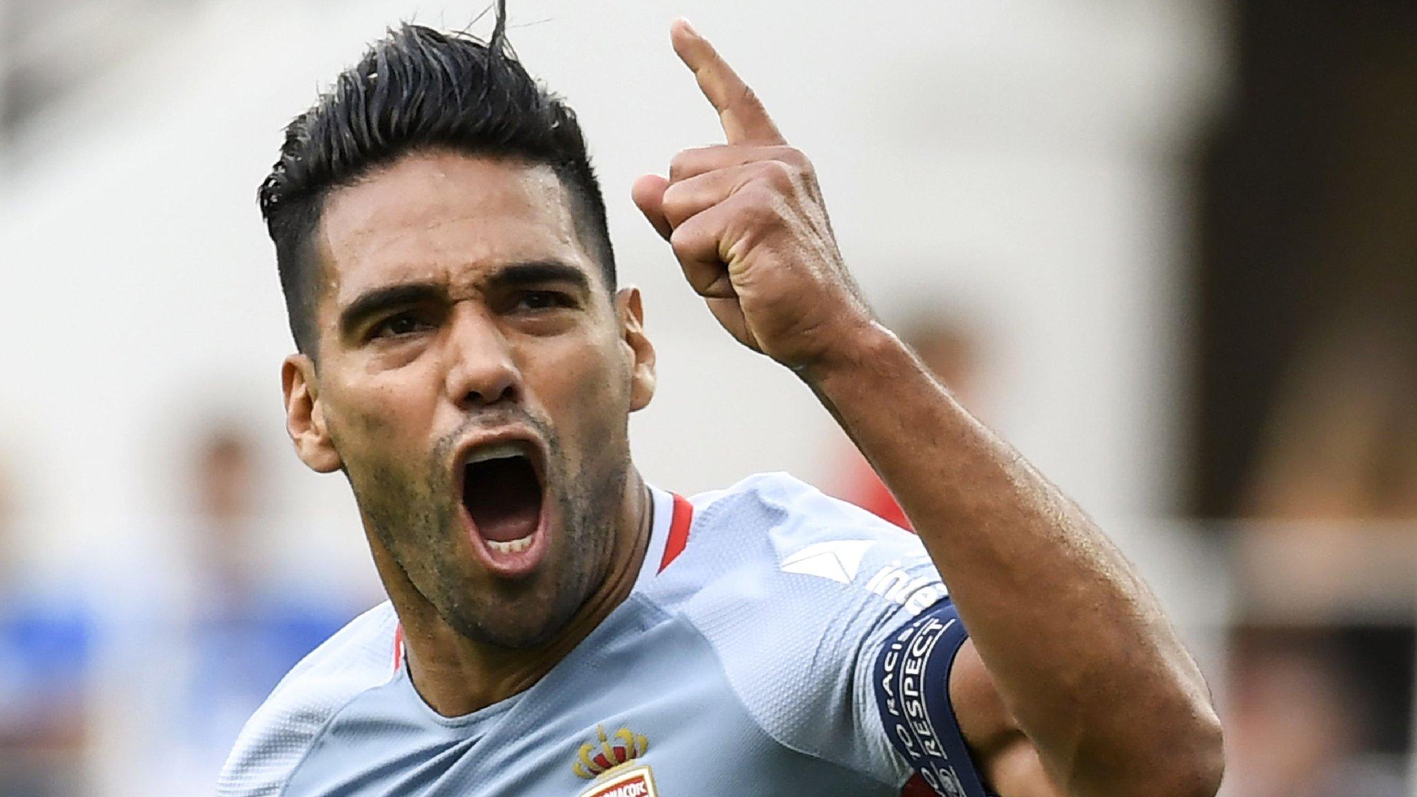 Radamel Falcao scored a hat-trick for Monaco against Dijon