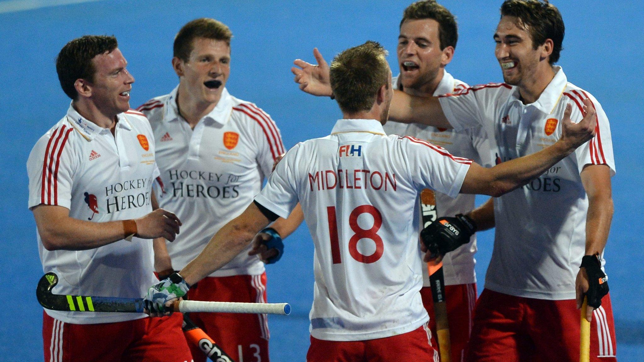 England celebrate against Russia