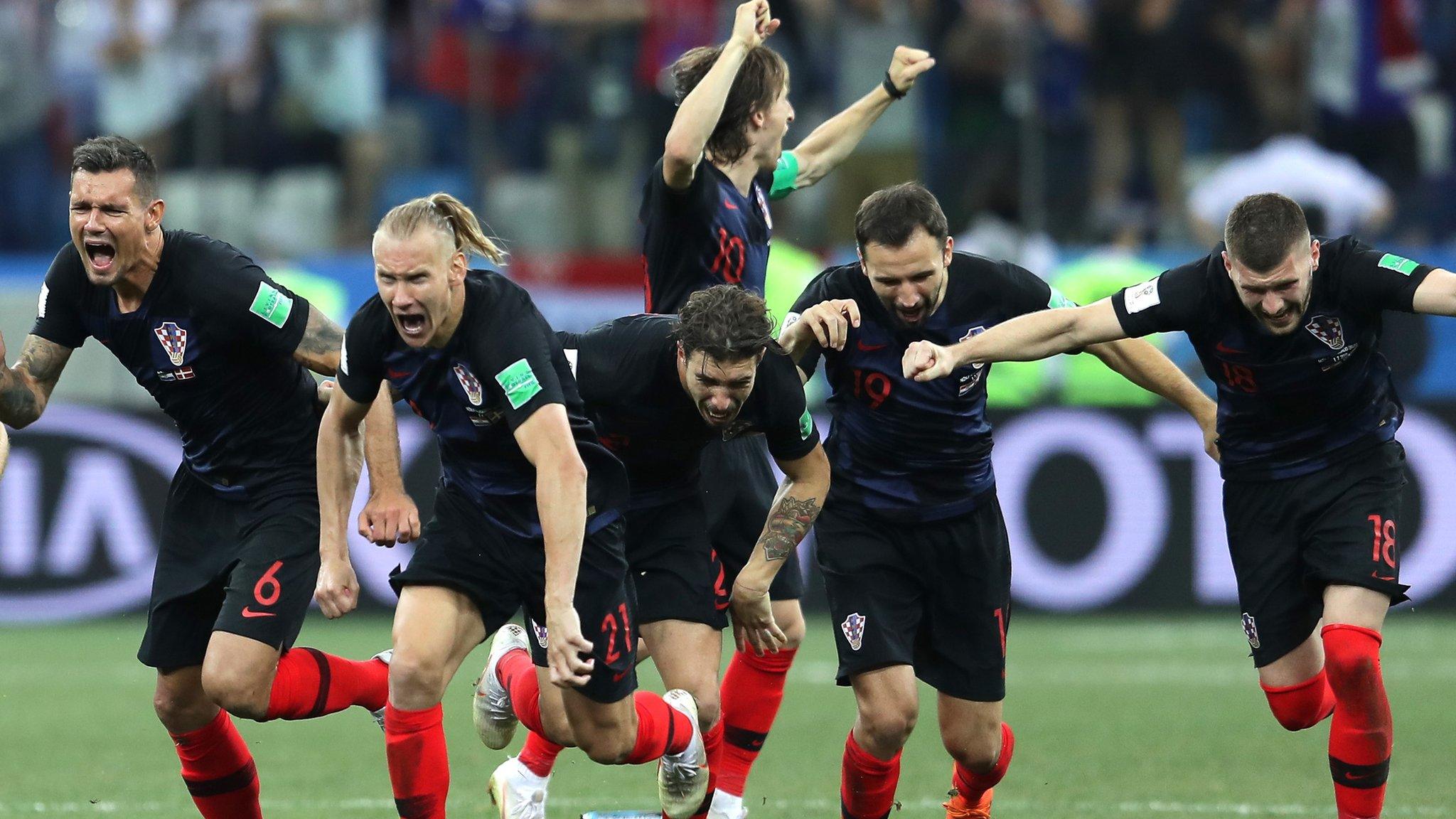 Croatia celebrate