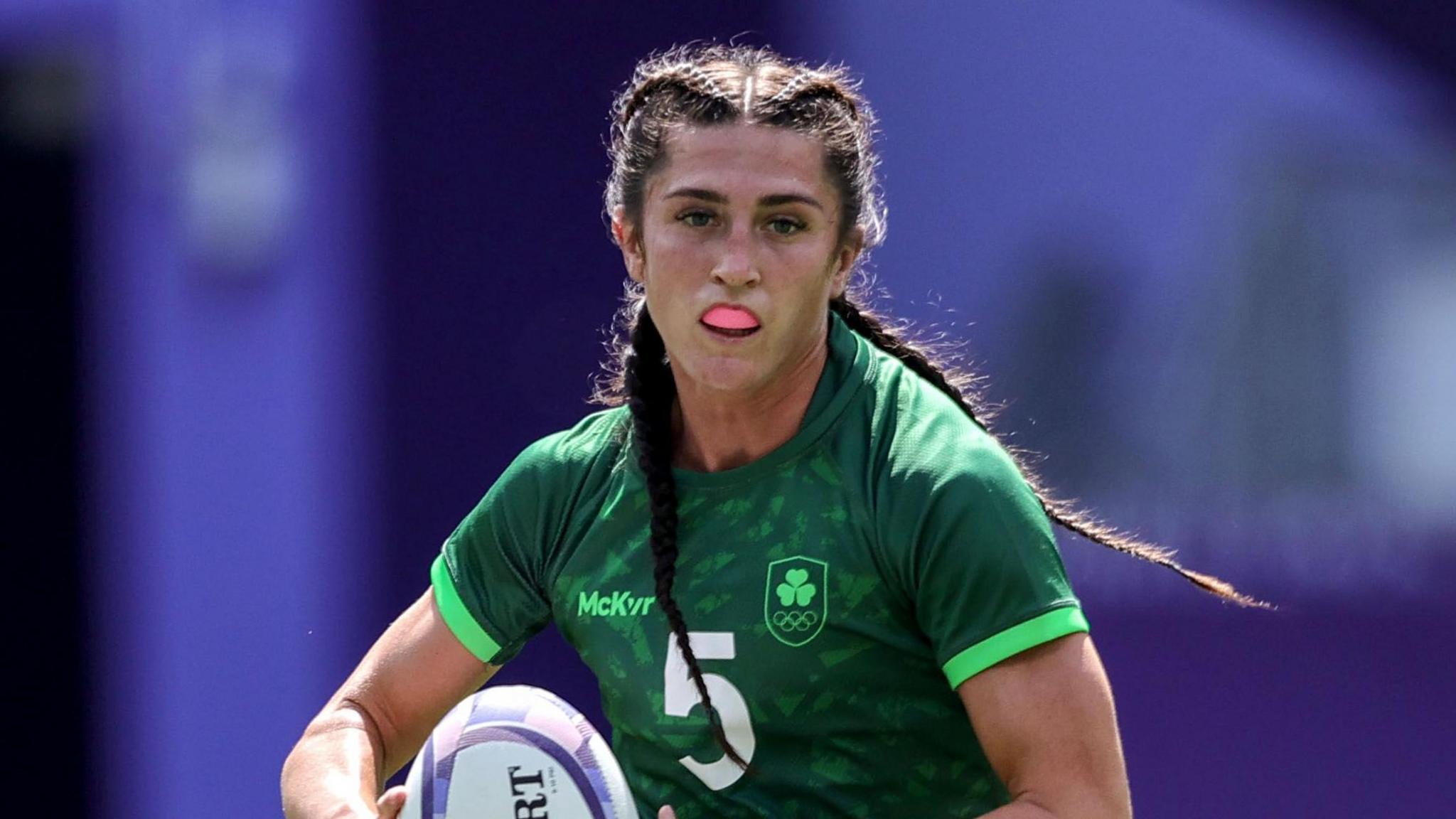 Amee-Leigh Murphy Crowe in Ireland sevens action during the Olympics