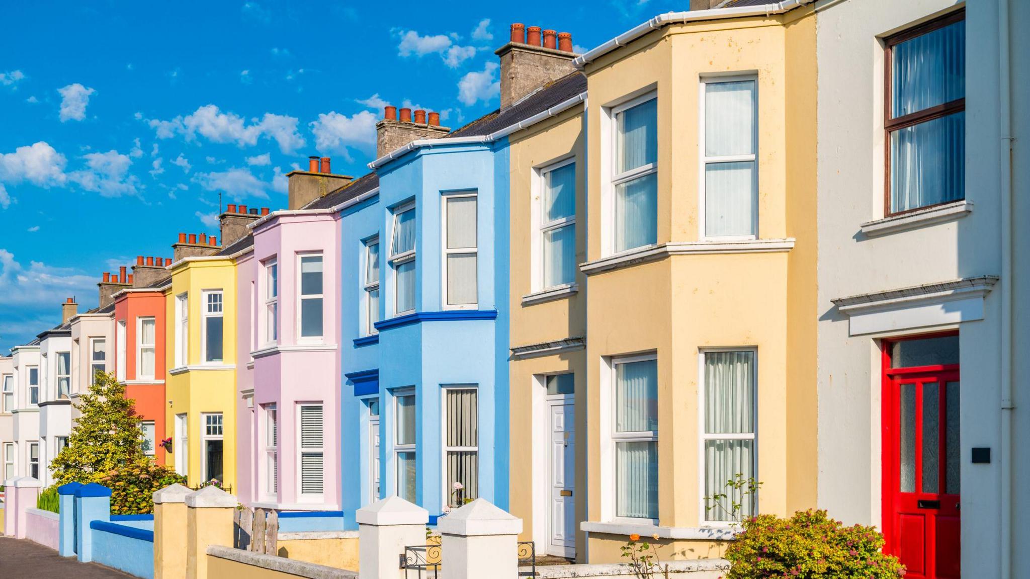 Row of houses in Portrush 