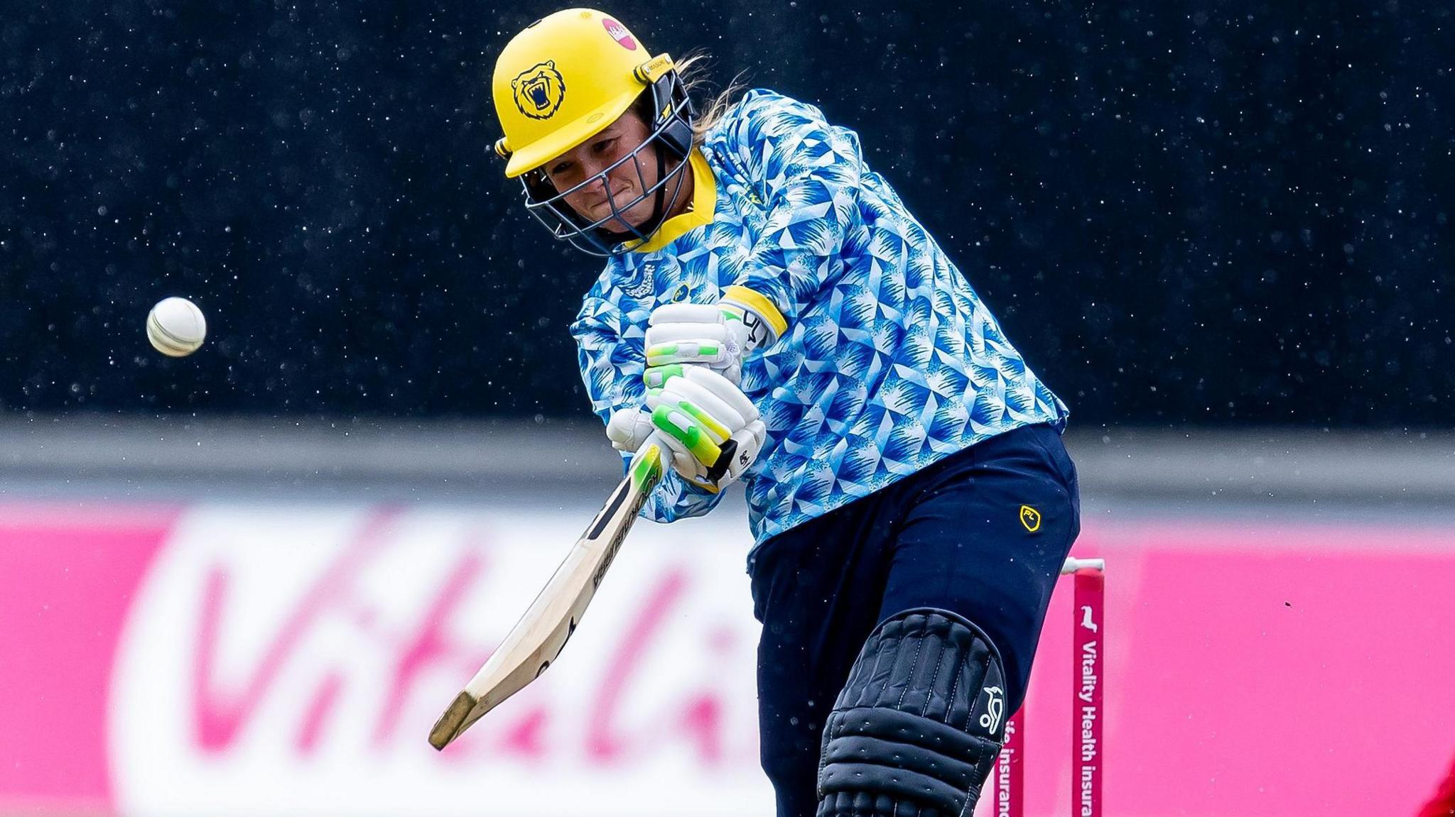 Charis Pavely batting for the Bears
