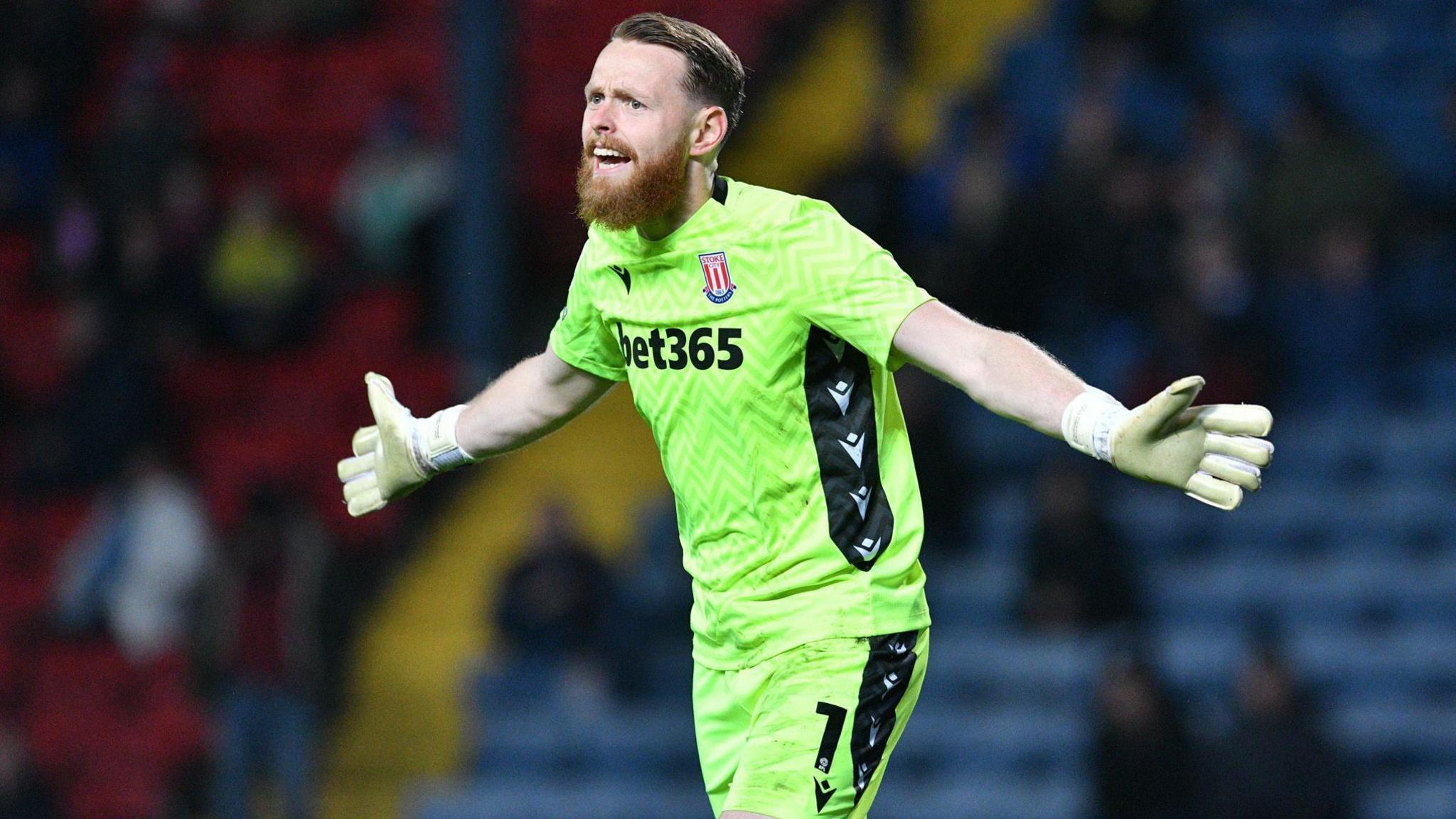 Stoke City goalkeeper Viktor Johansson