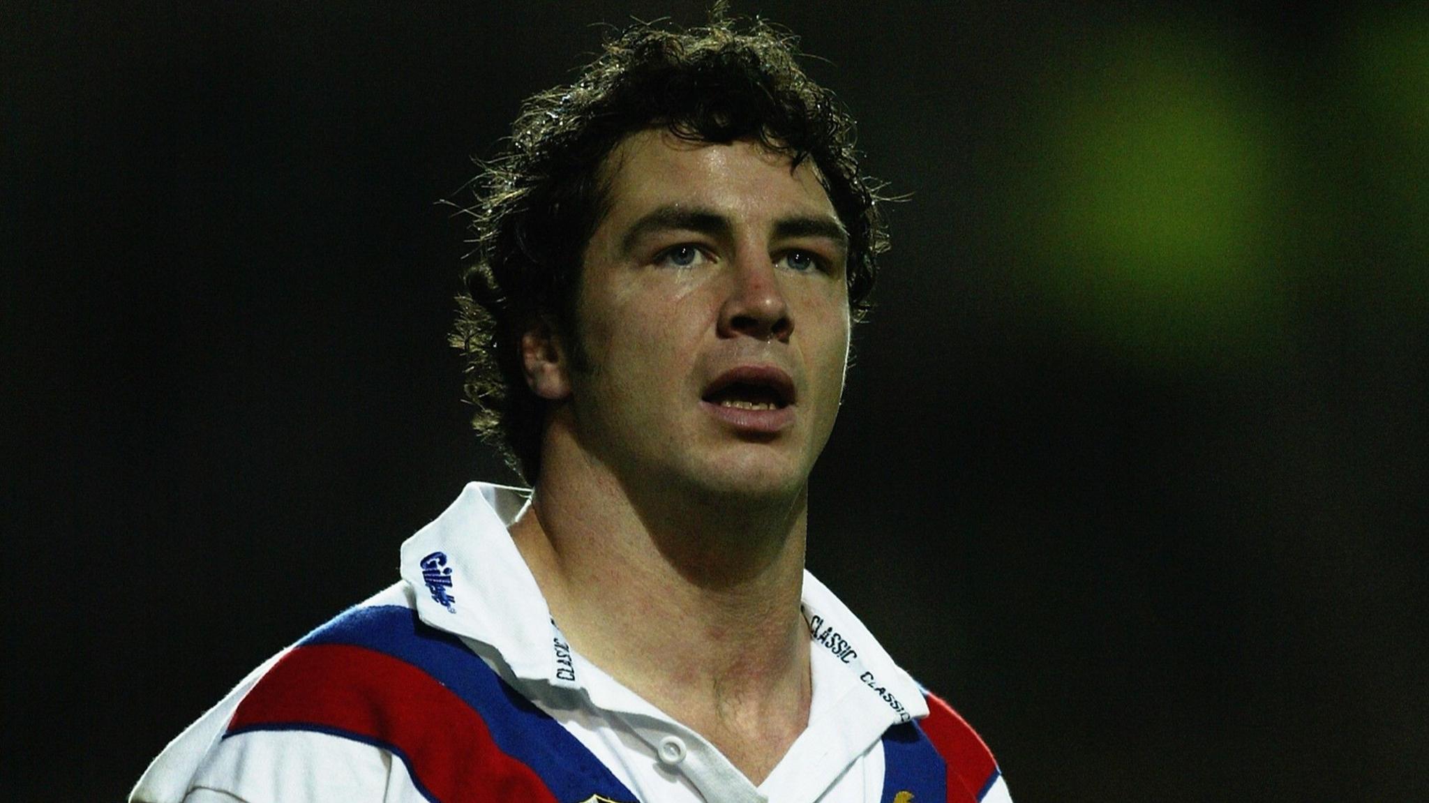 Adrian Morley looks into the distance