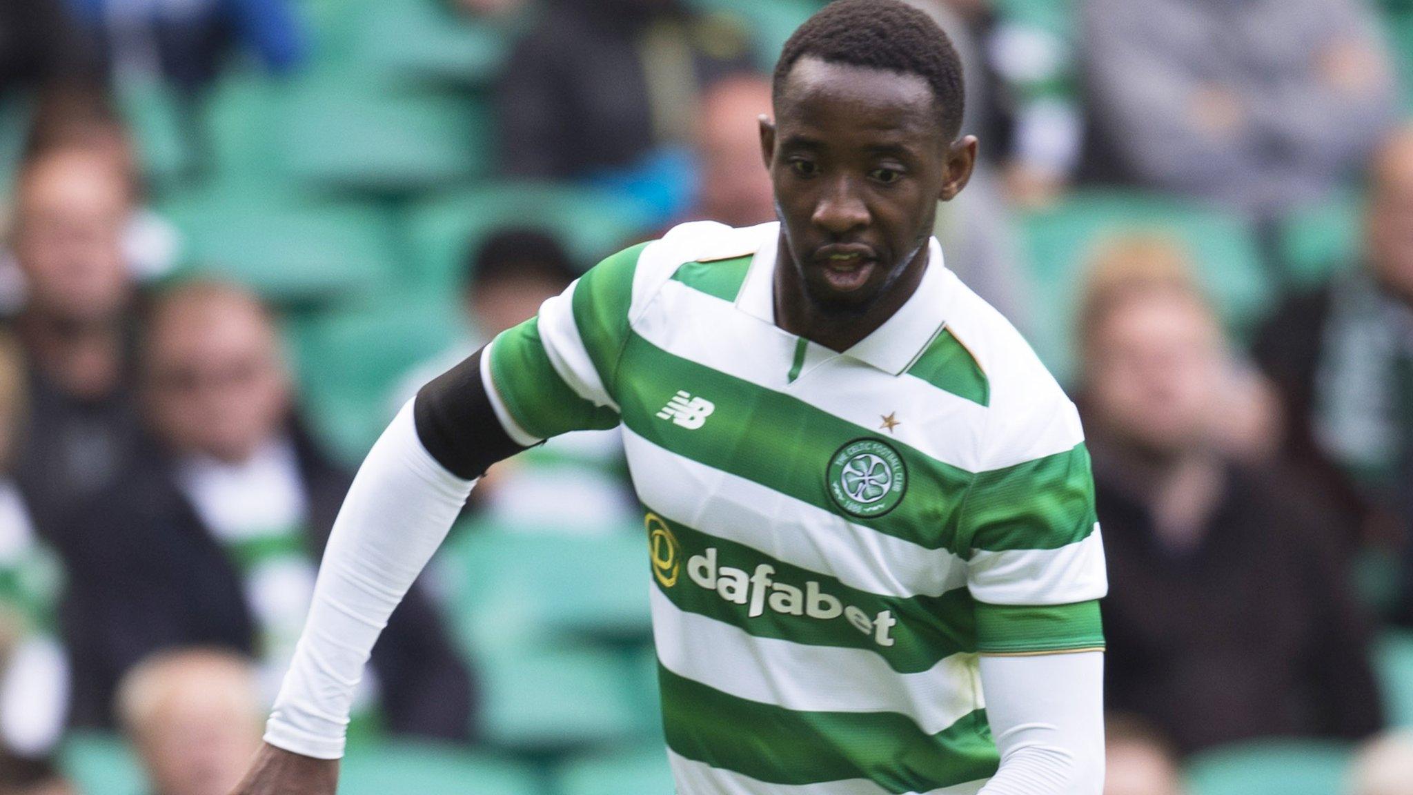 Moussa Dembele in action for Celtic in their pre-season friendly against Wolfsburg