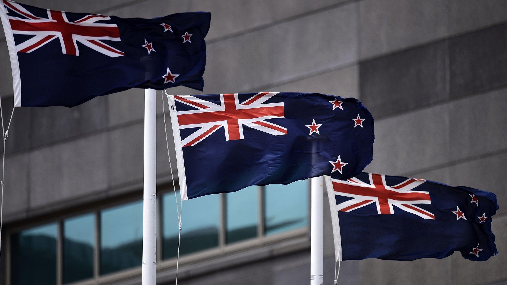 New Zealand flags