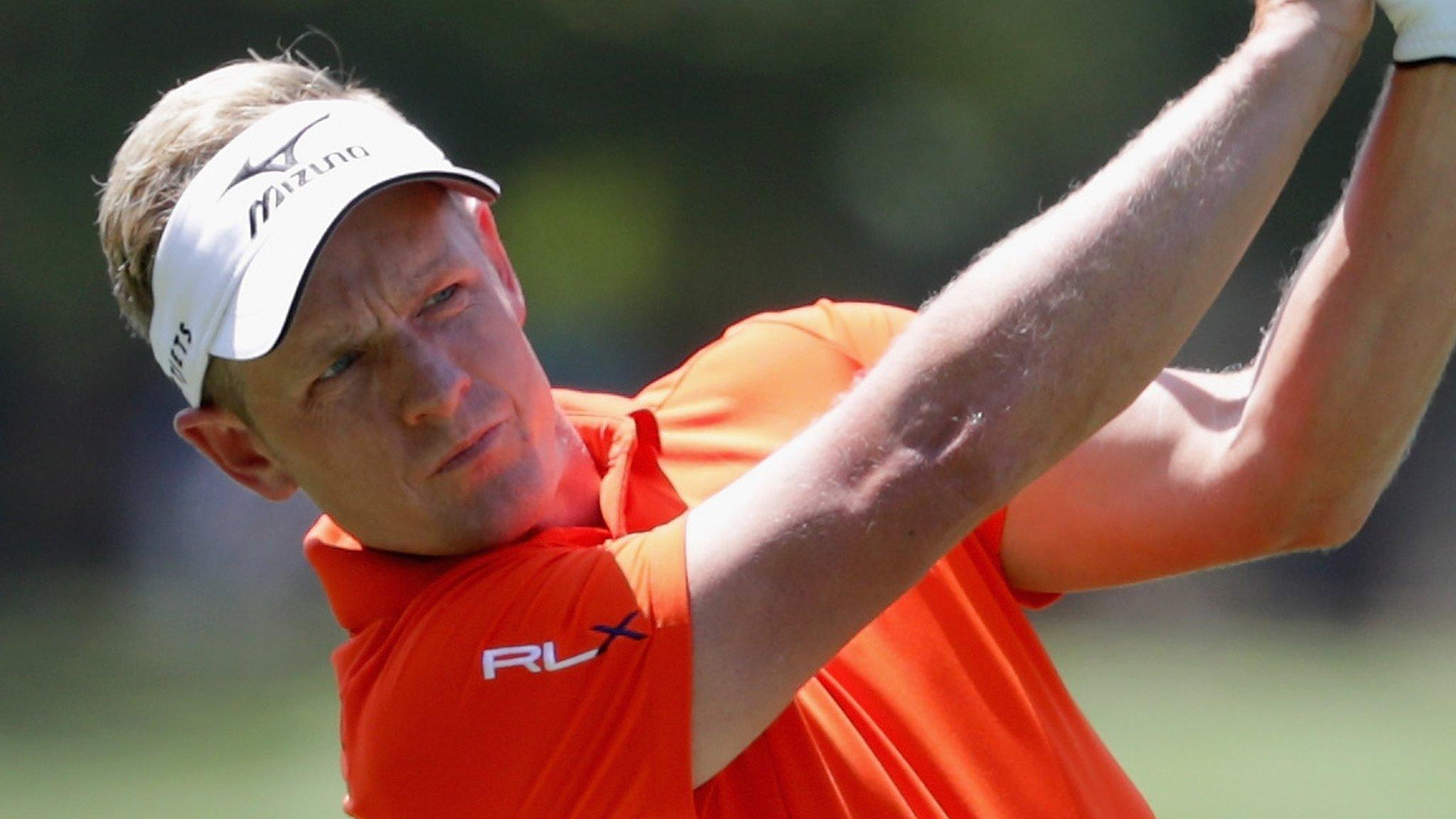 Luke Donald in round two action at Hilton Head