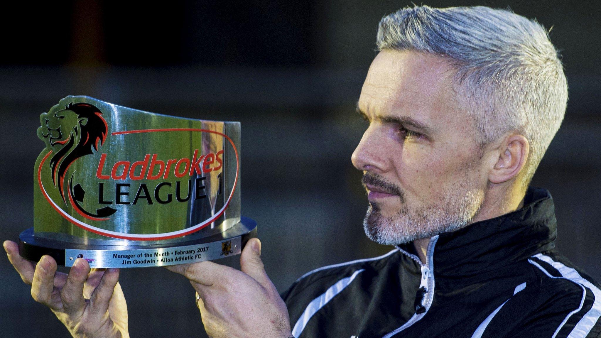 Alloa Athletic manager Jim Goodwin