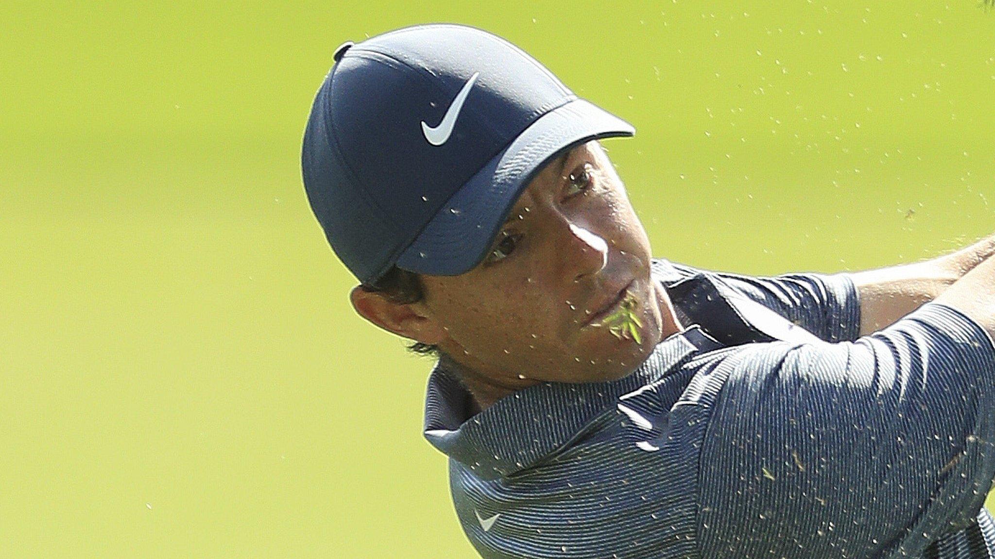 Rory McIlroy struggled in the windy conditions at the Honda Classic