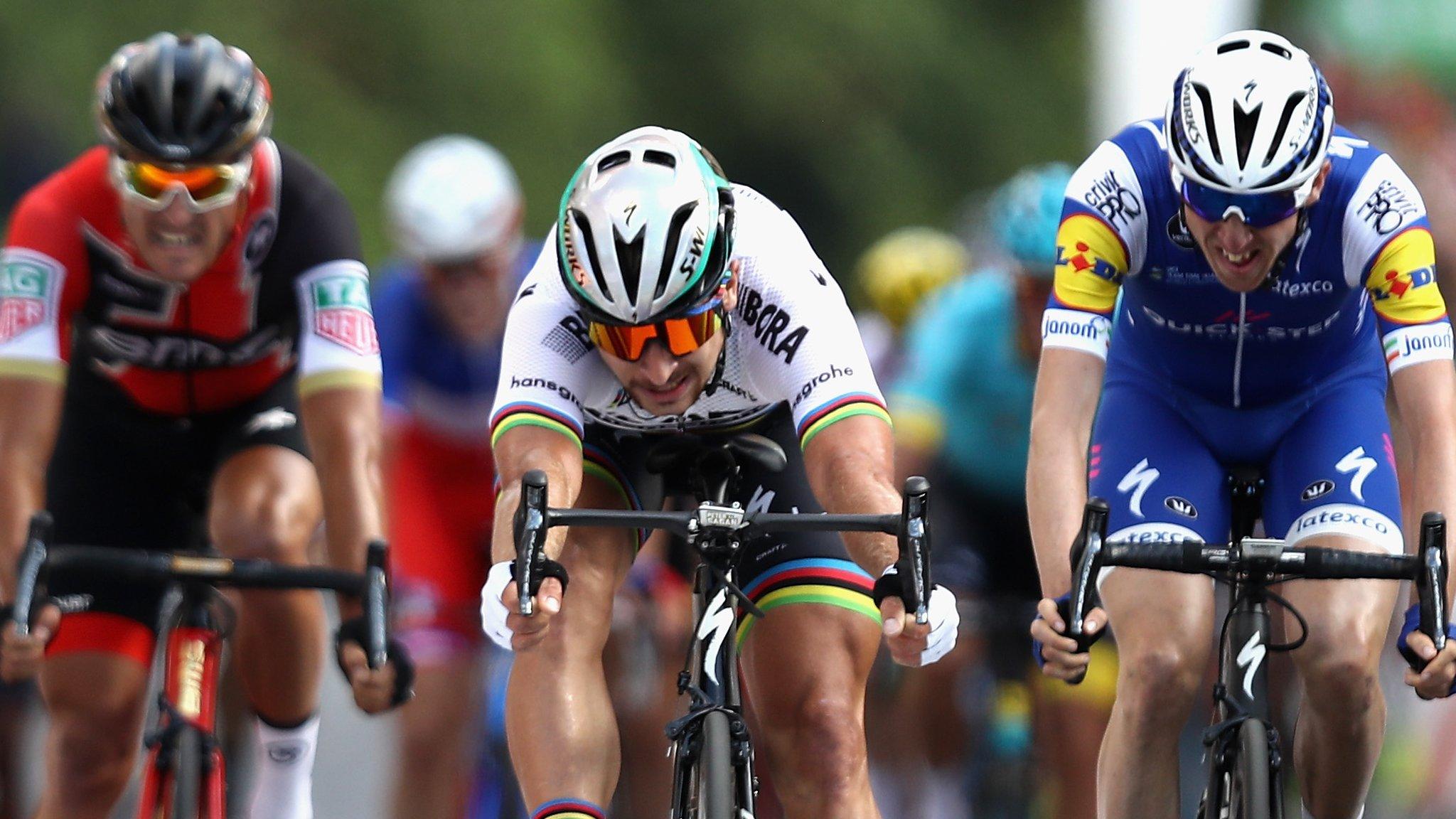 Peter Sagan wins stage three