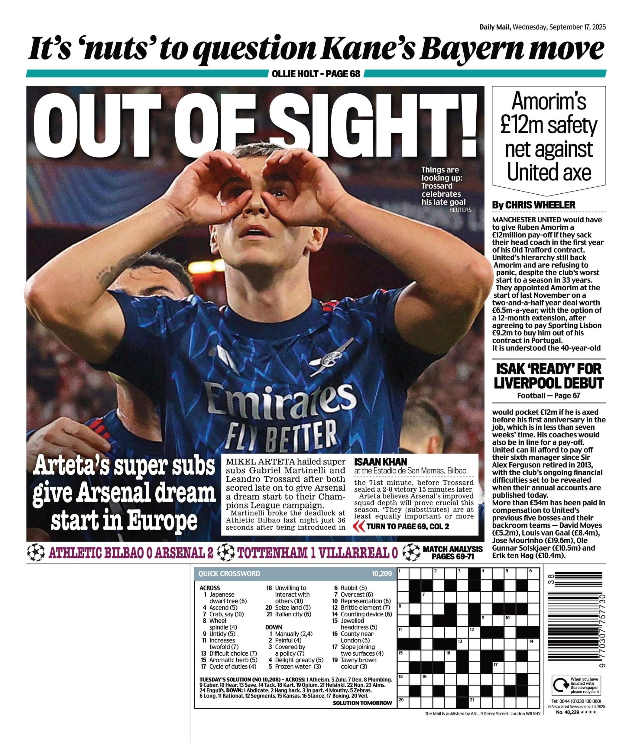 Daily Mail back page