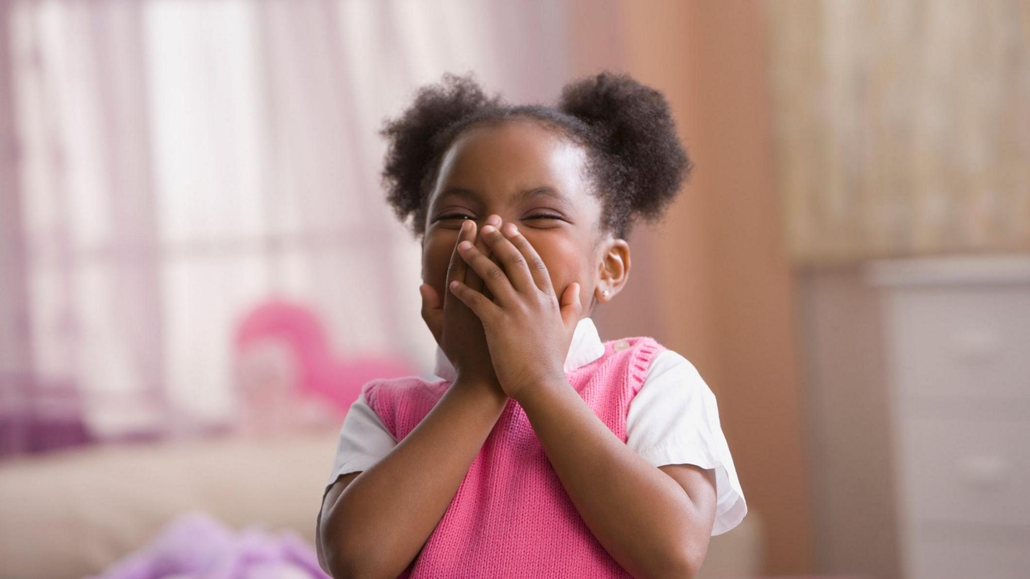 girl laughing