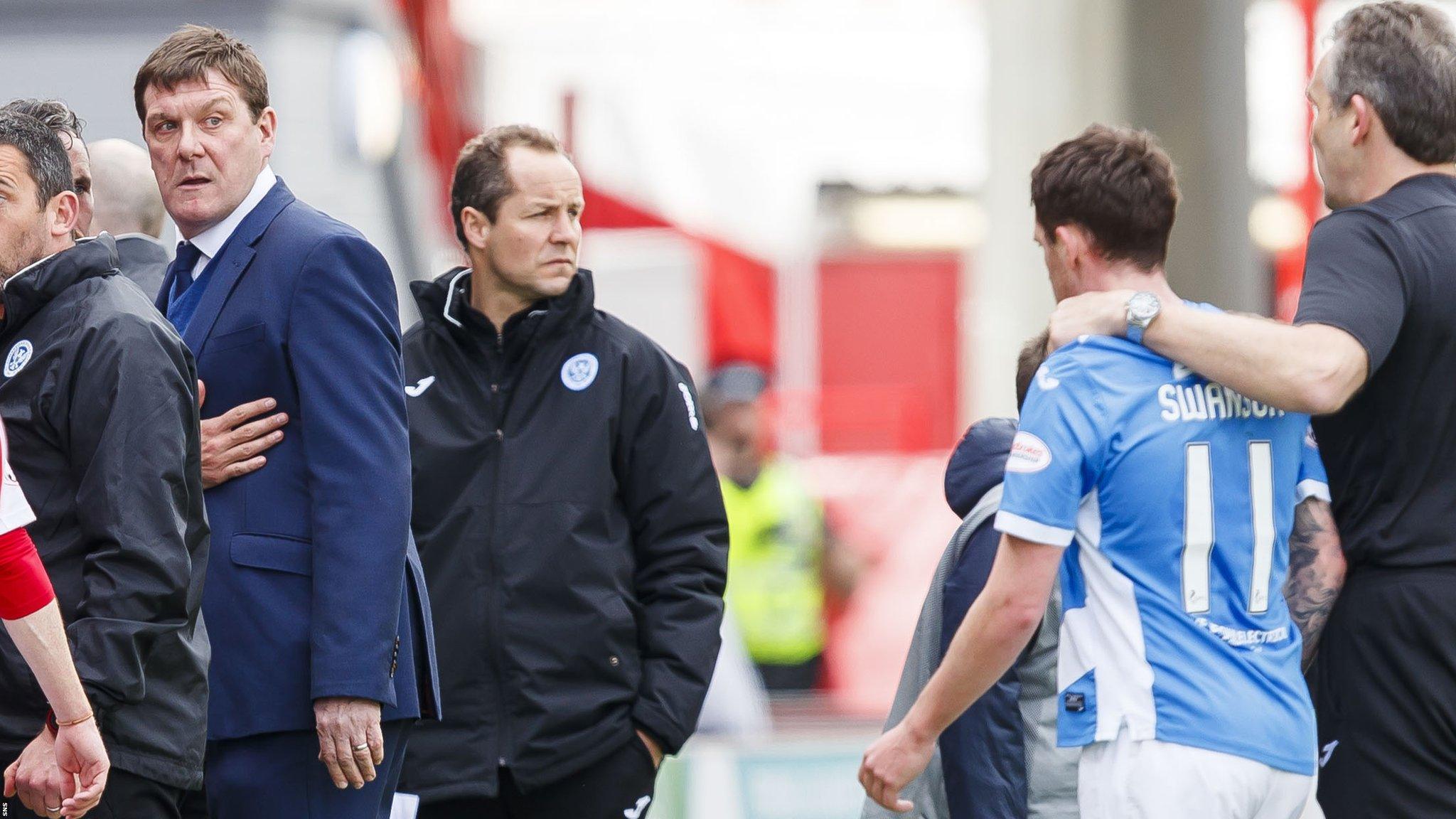 Danny Swanson is calmed down