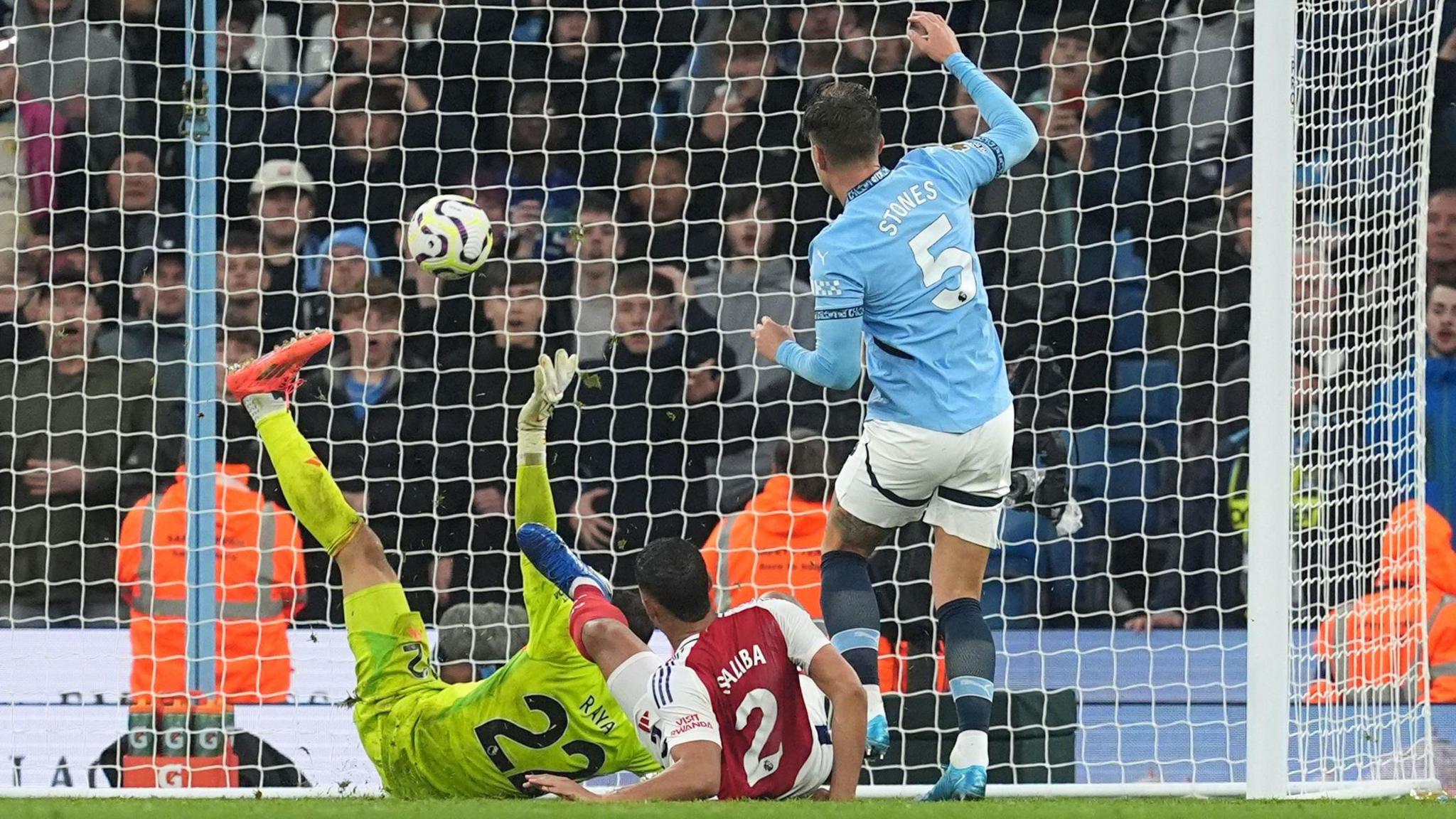 John Stones scores for Manchester City