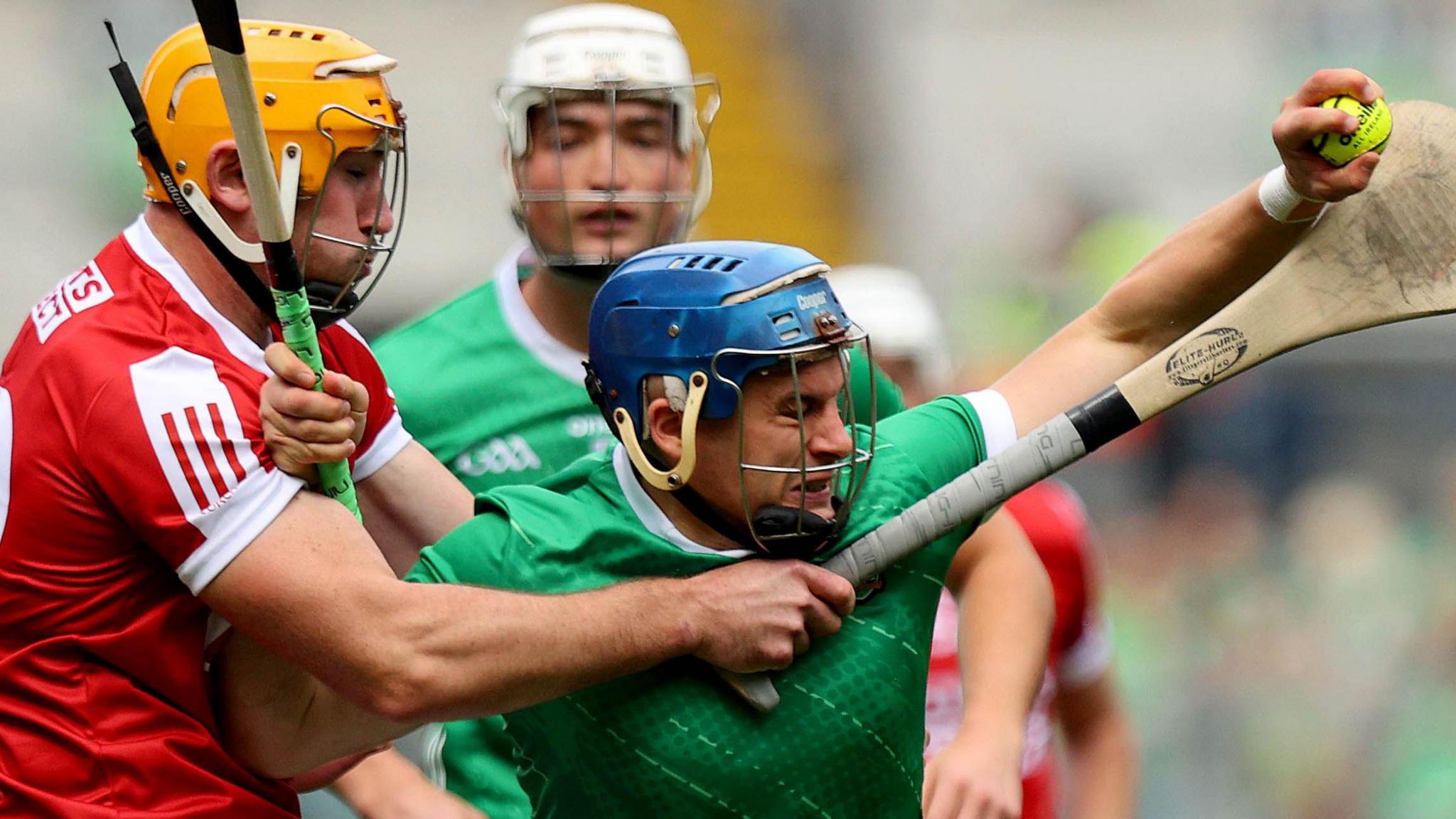 Cork’s Declan Dalton challenges Mike Casey in Sunday's semi-final