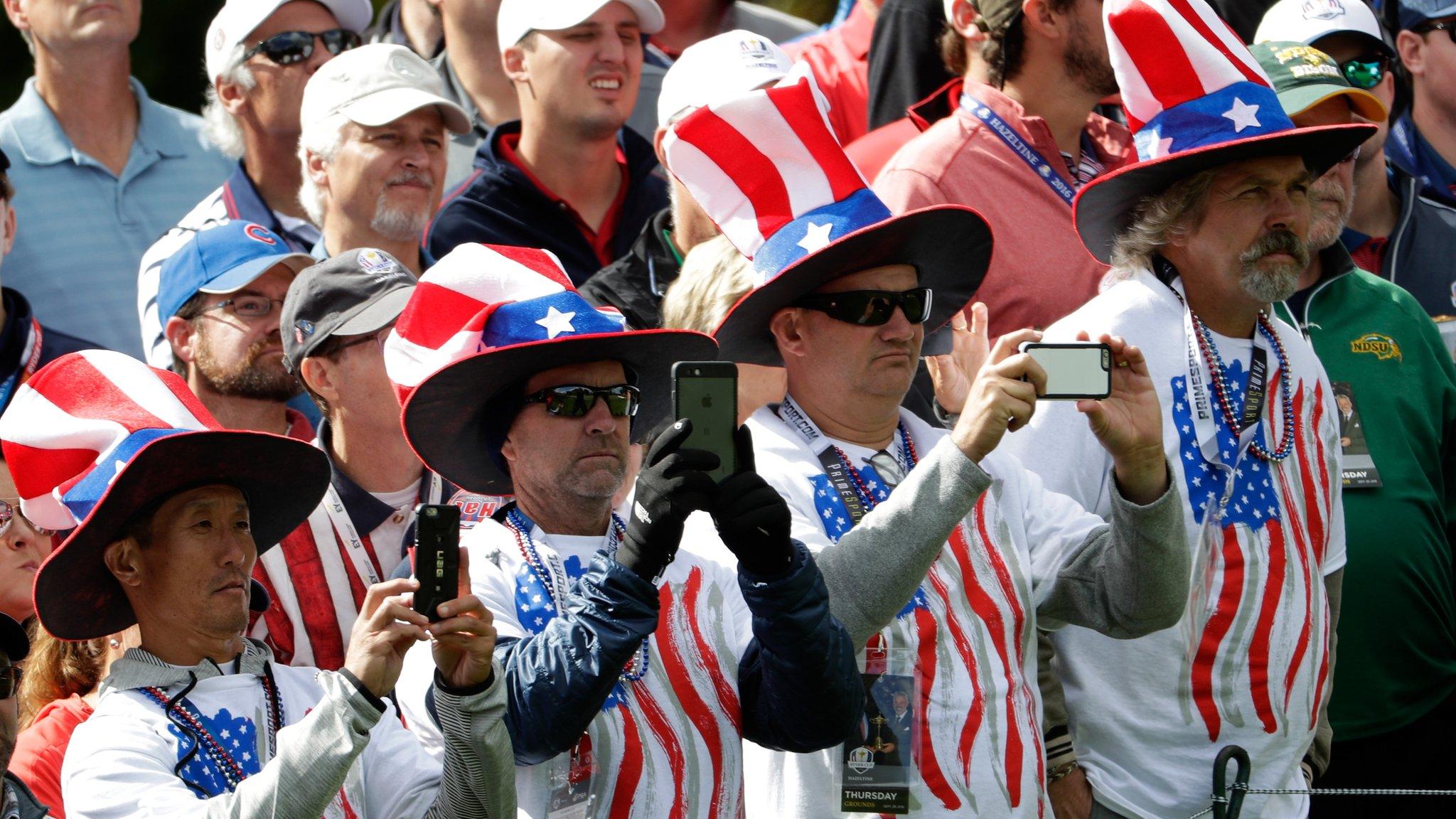 US fans at the Ryder Cup