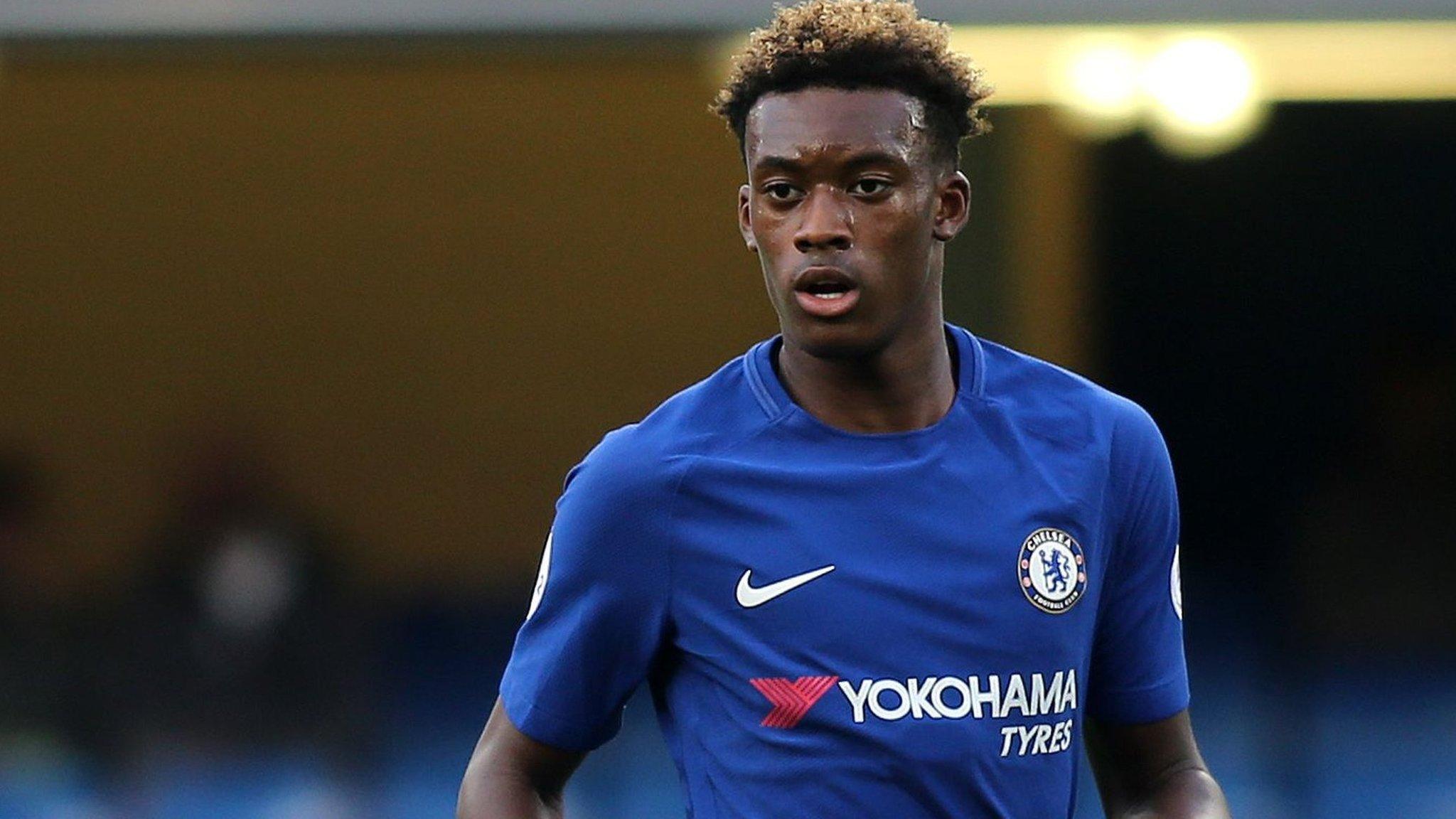 Callum Hudson-Odoi in action for Chelsea's under-23 side