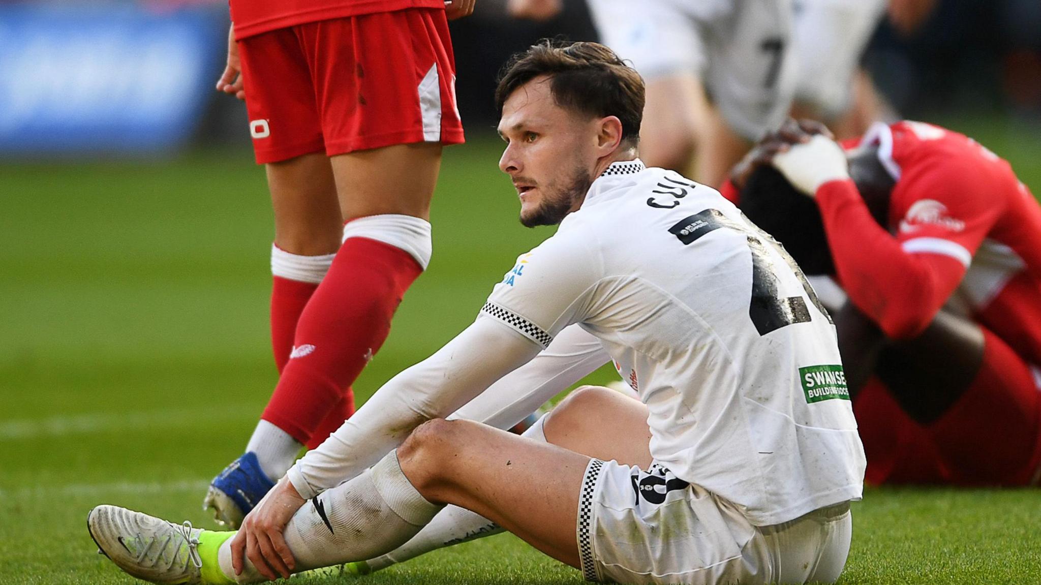 Liam Cullen during Swansea's draw with Middlesbrough