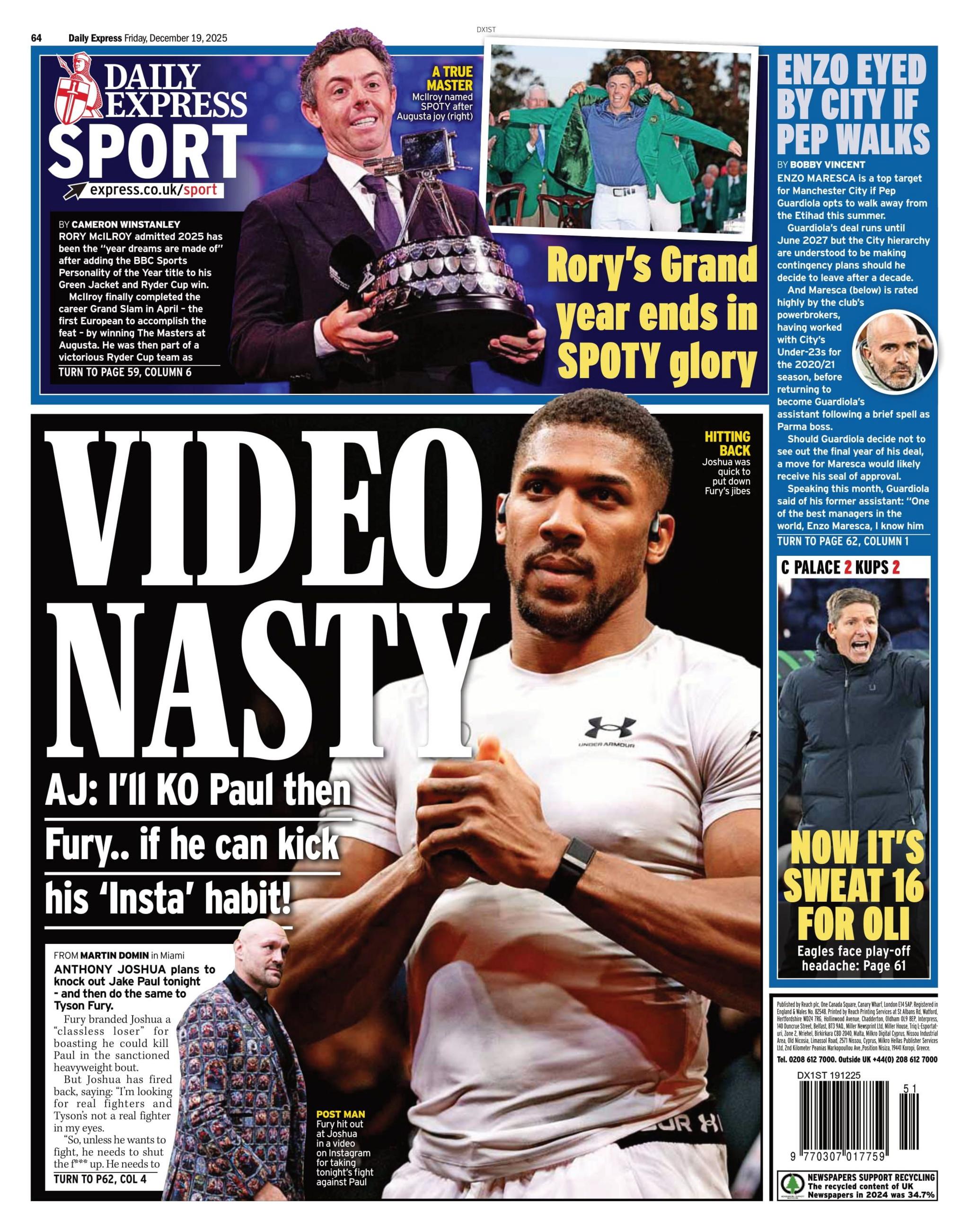 Express sports section