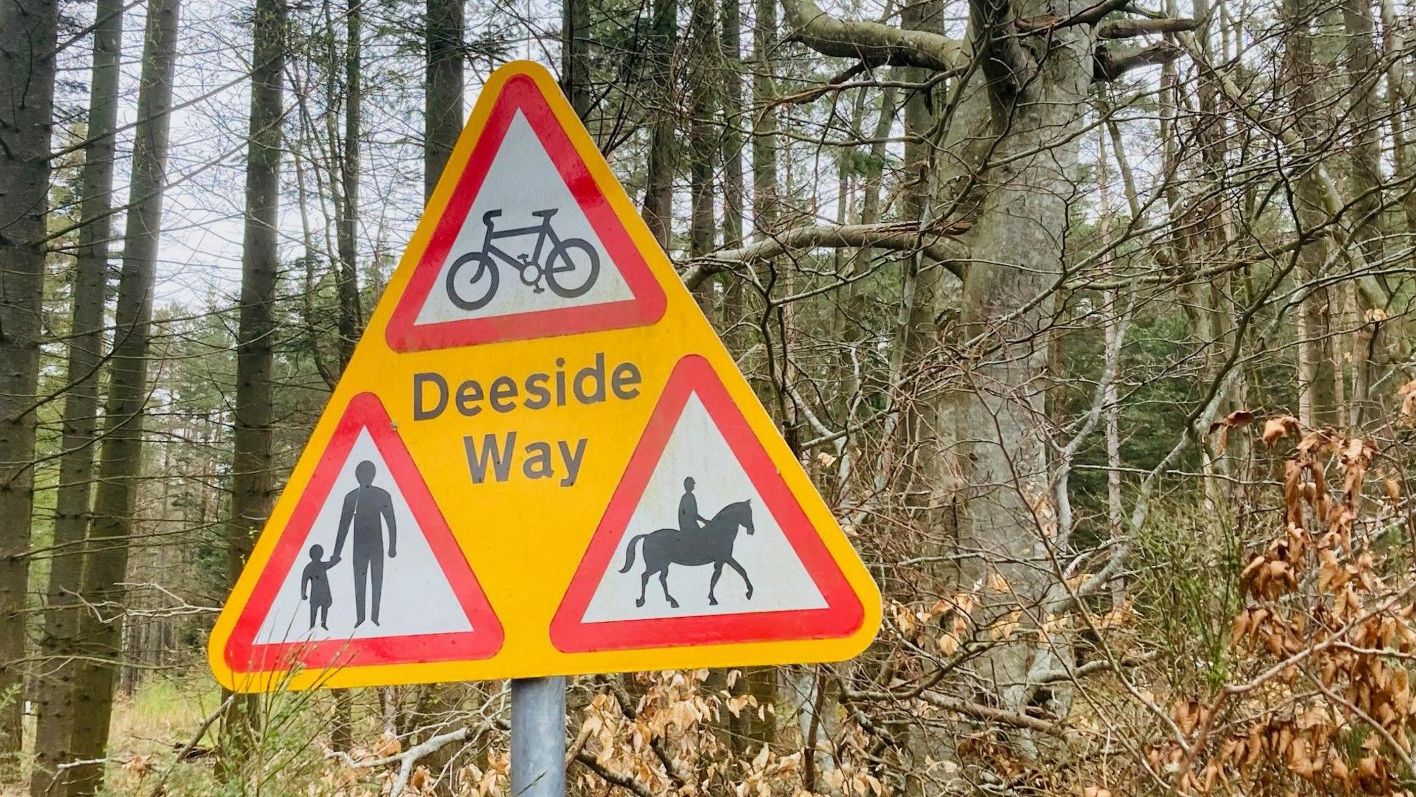 Deeside Way sign