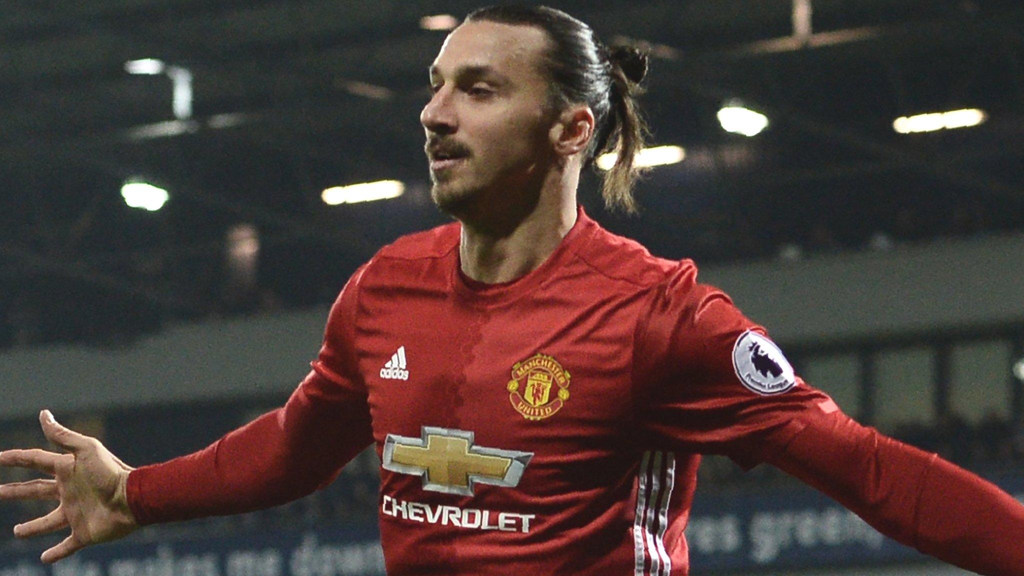 Zlatan Ibrahimovic scores against West Brom