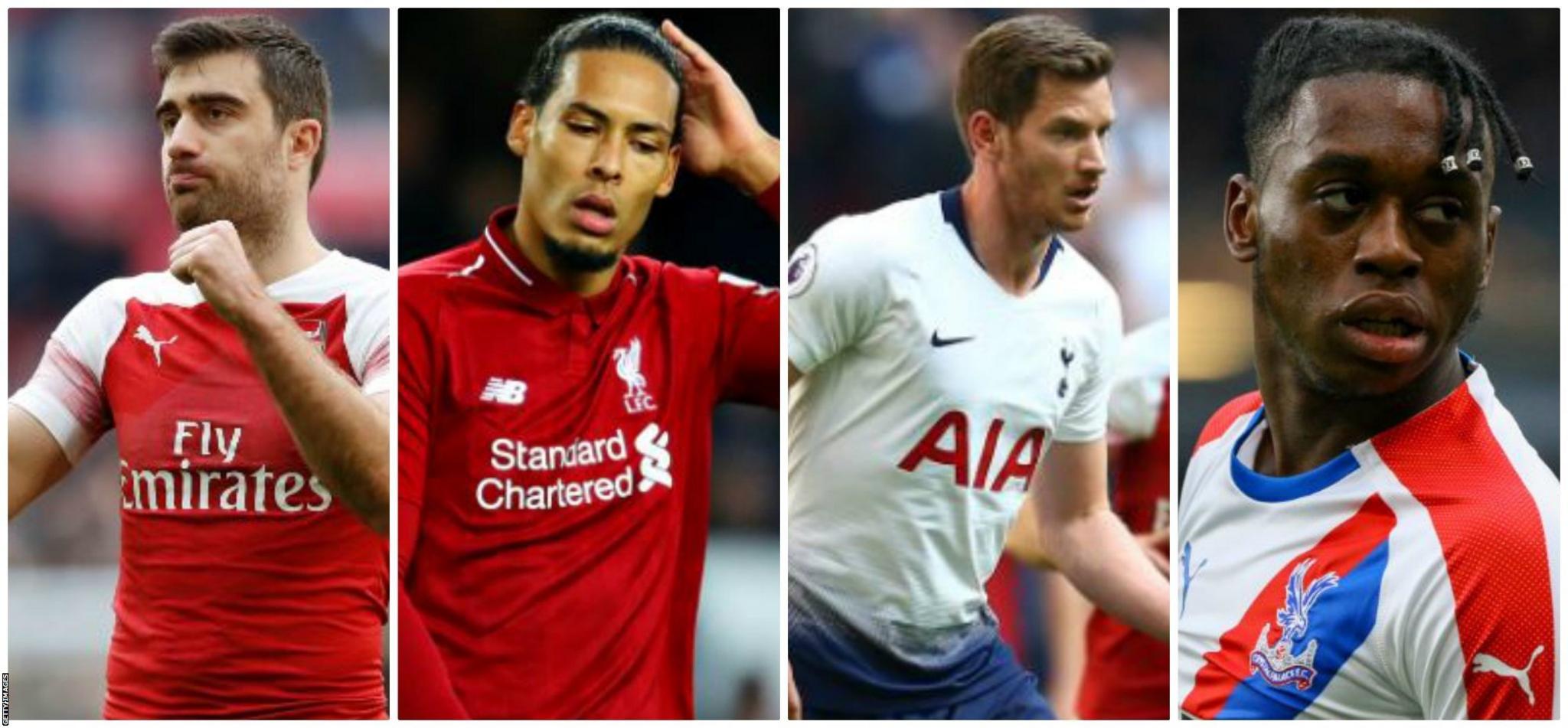 Sokratis, Virgil van Dijk, Jan Vertonghen, Aaron Wan-Bissaka