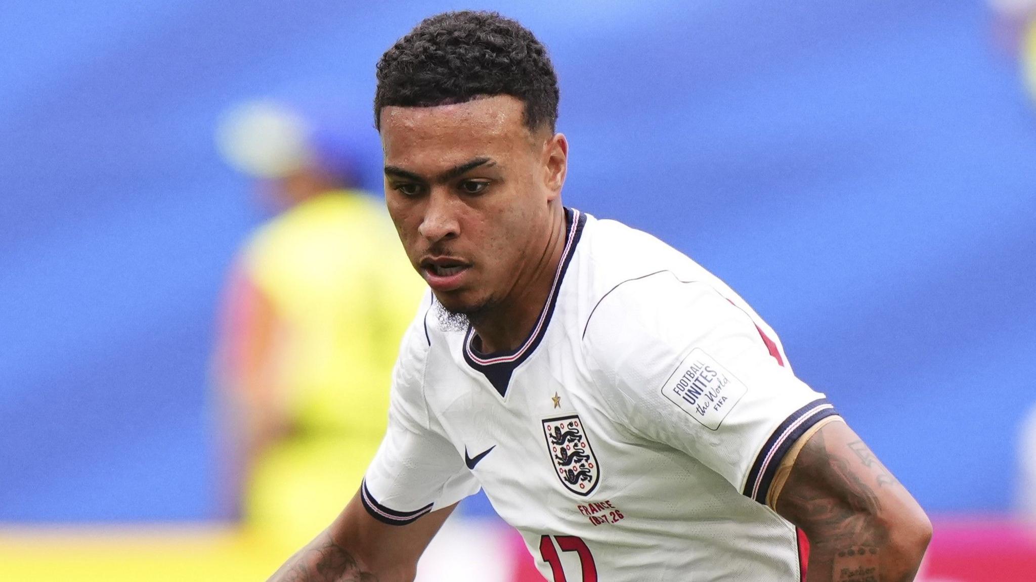 Morgan Rogers in action for England