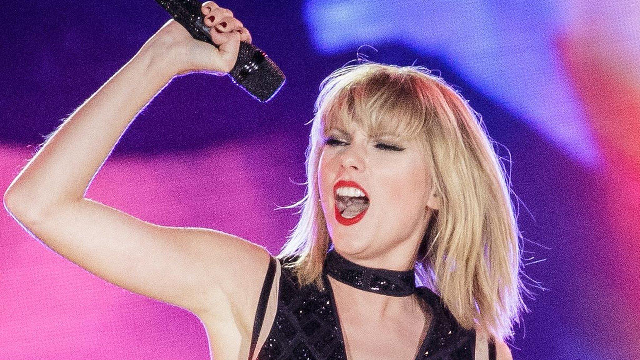 File image of Taylor Swift on stage