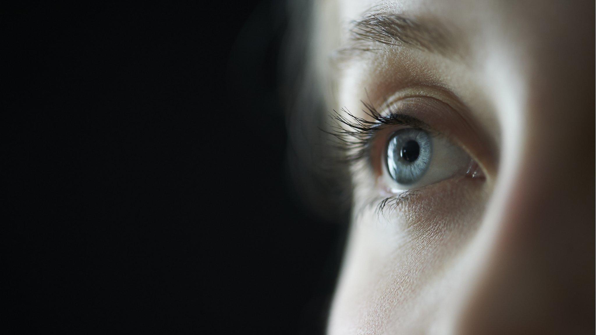 A close-up of an eye