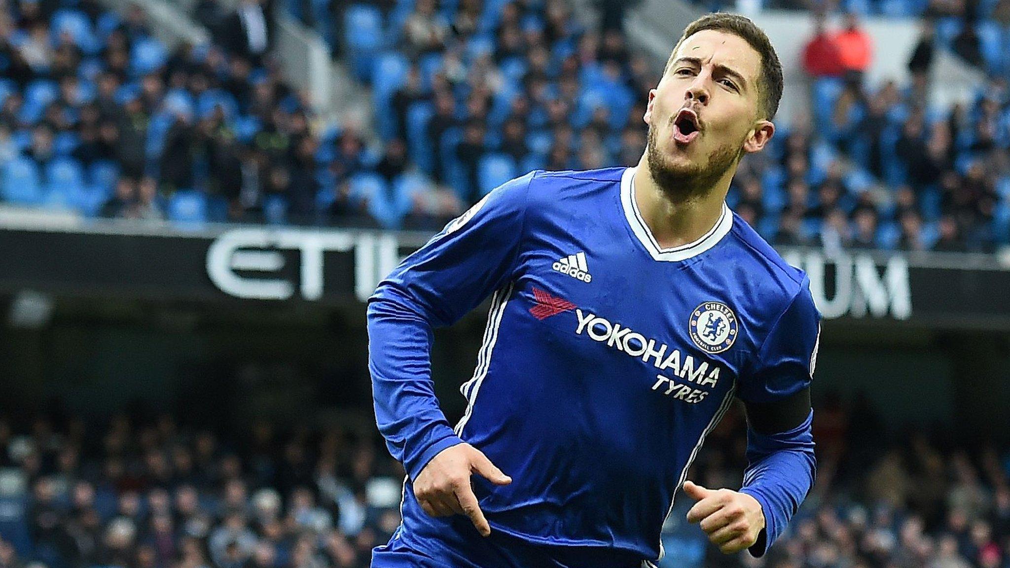 Chelsea goalscorer Eden Hazard