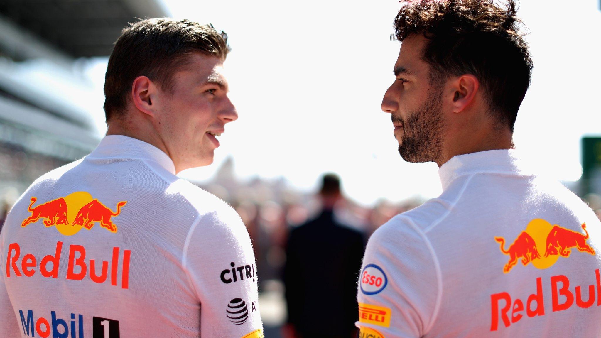 Max Verstappen and Daniel Ricciardo