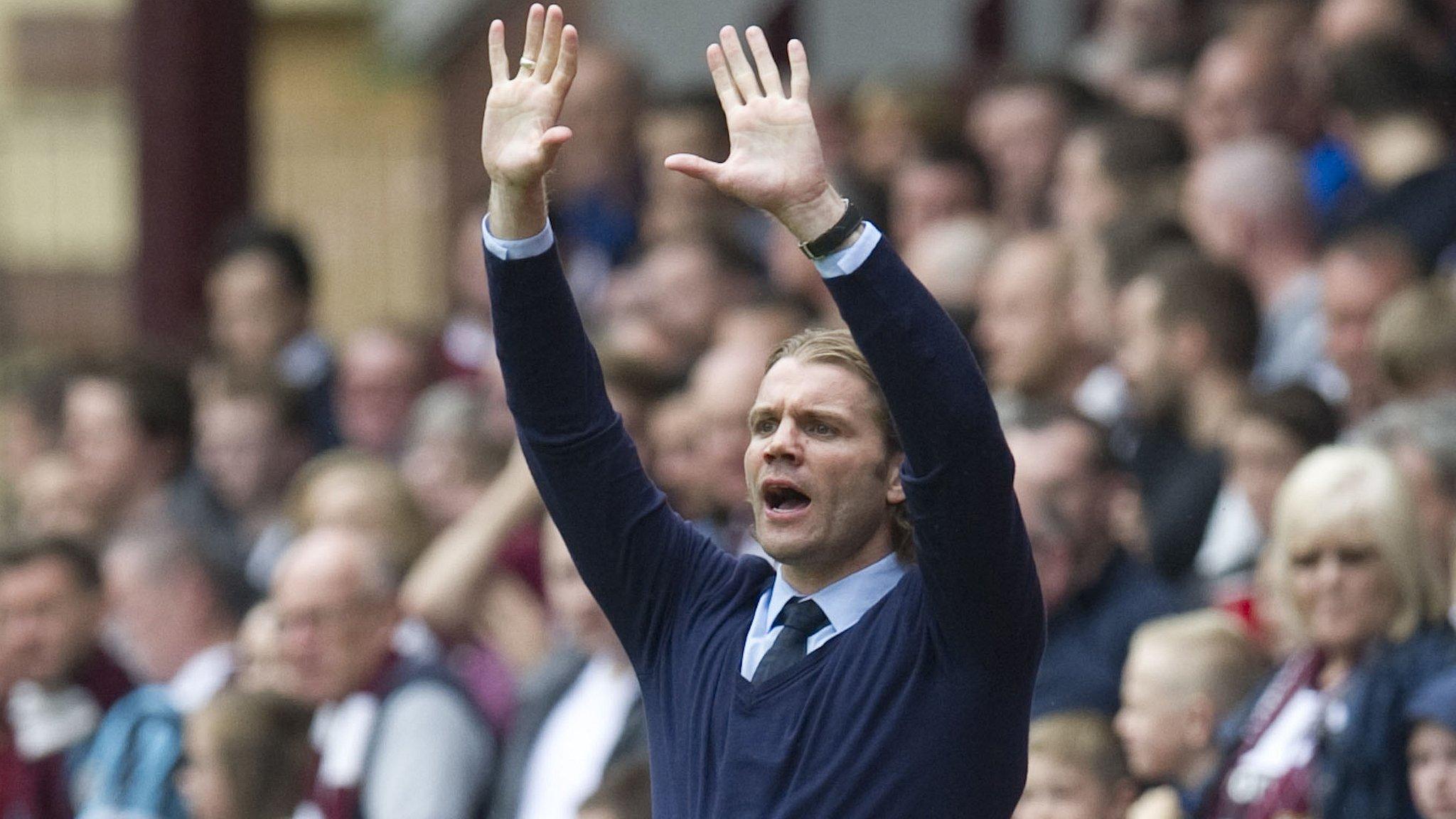 Hearts head coach Robbie Neilson