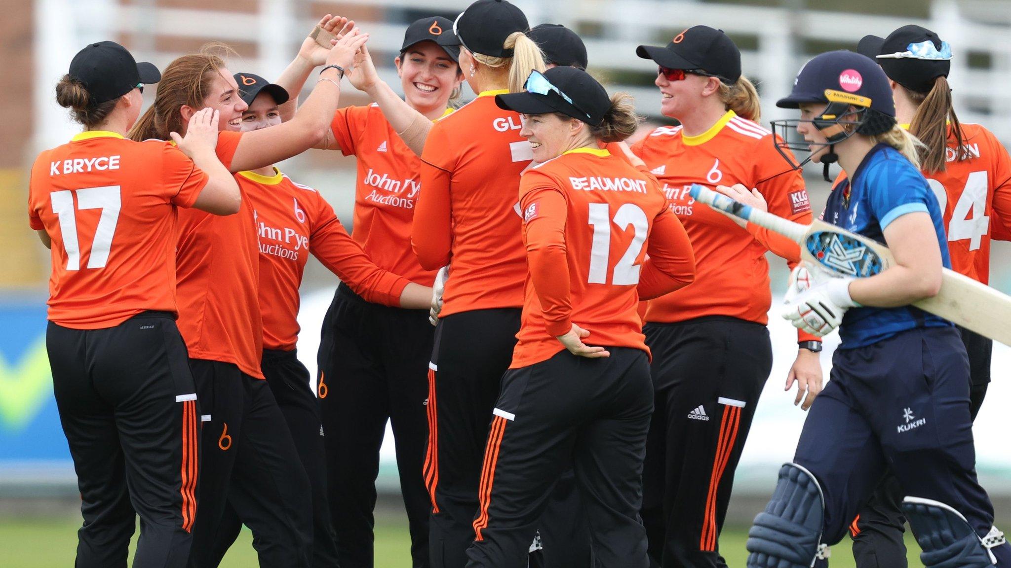 The Blaze celebrate wicket