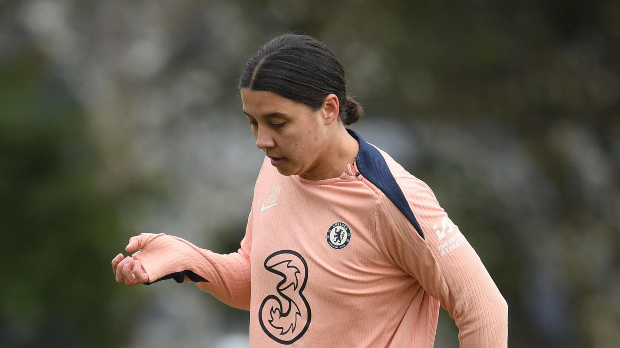 Sam Kerr in training for Chelsea