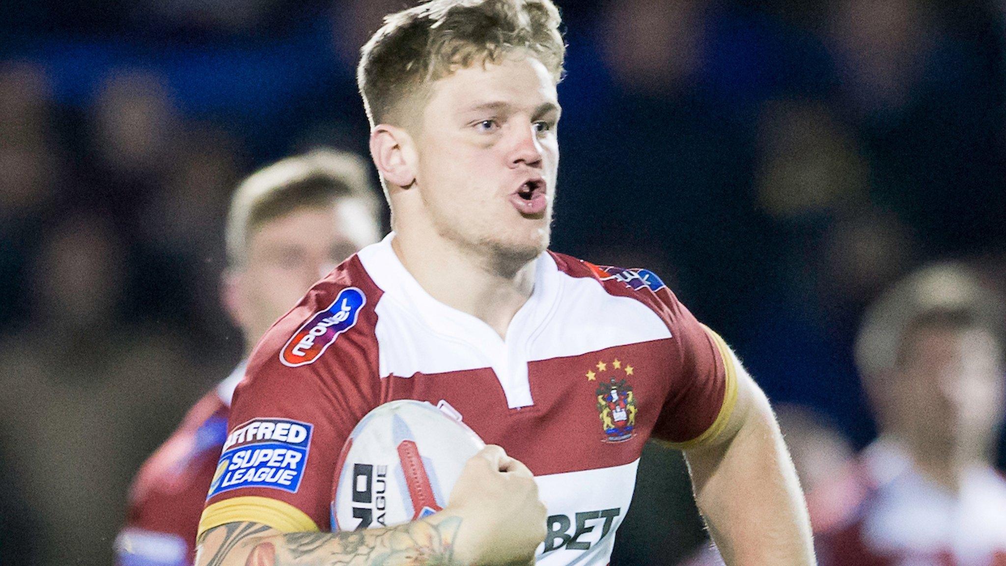 Ryan Sutton in action for Wigan