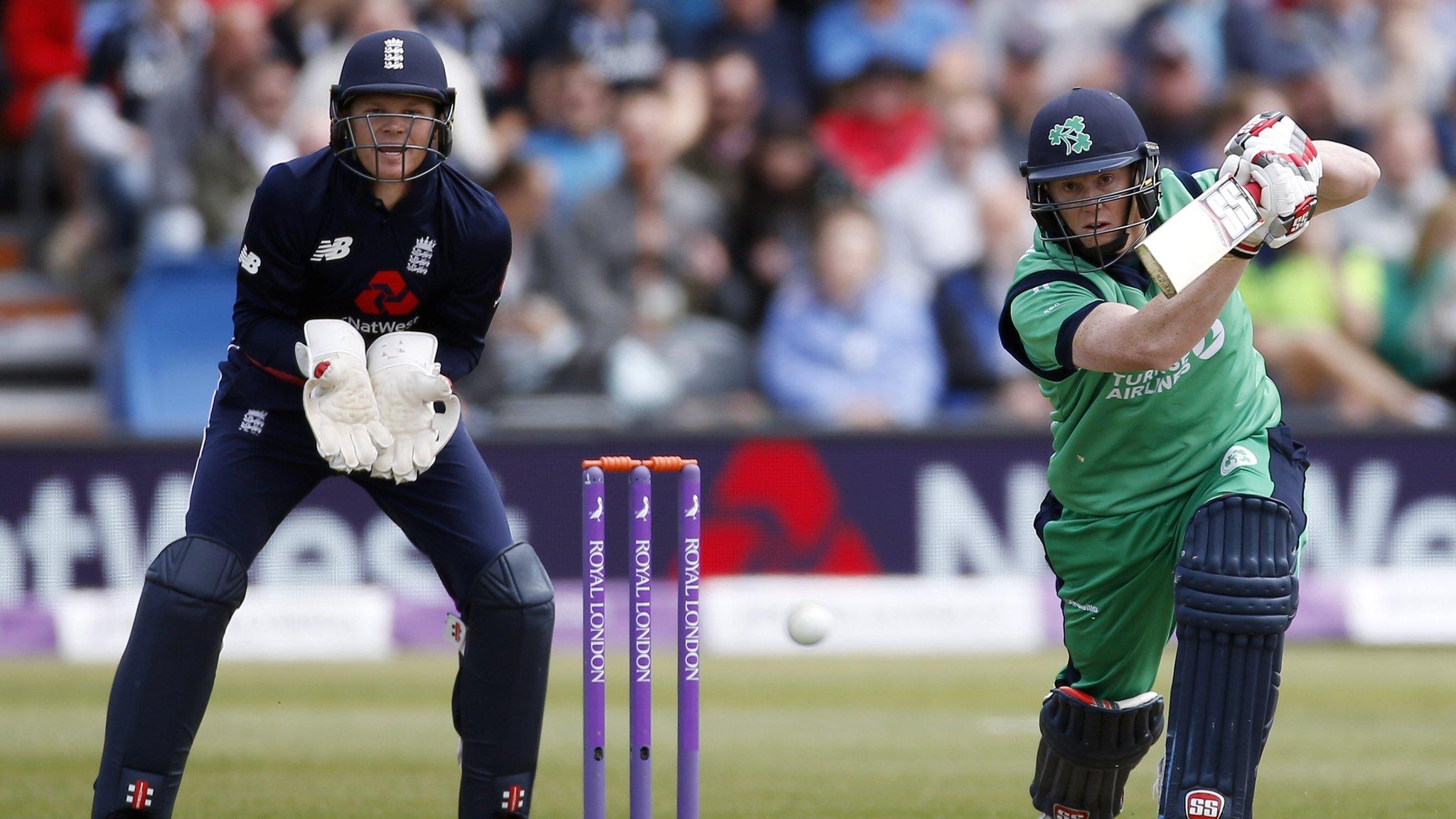 England's Sam Billings and Ireland's Kevin O'Brien