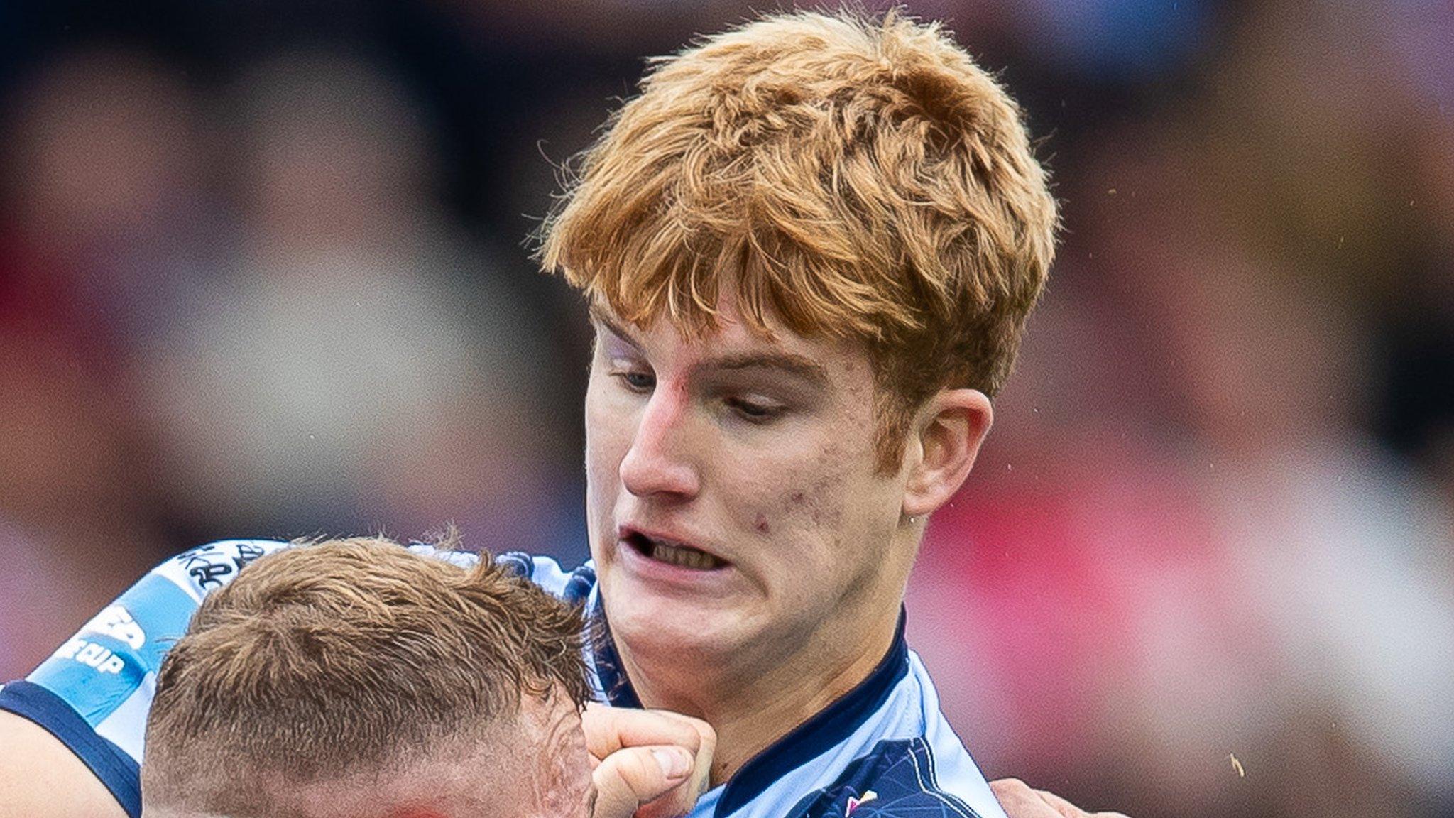 Teenage prop George Delaney in action for St Helens