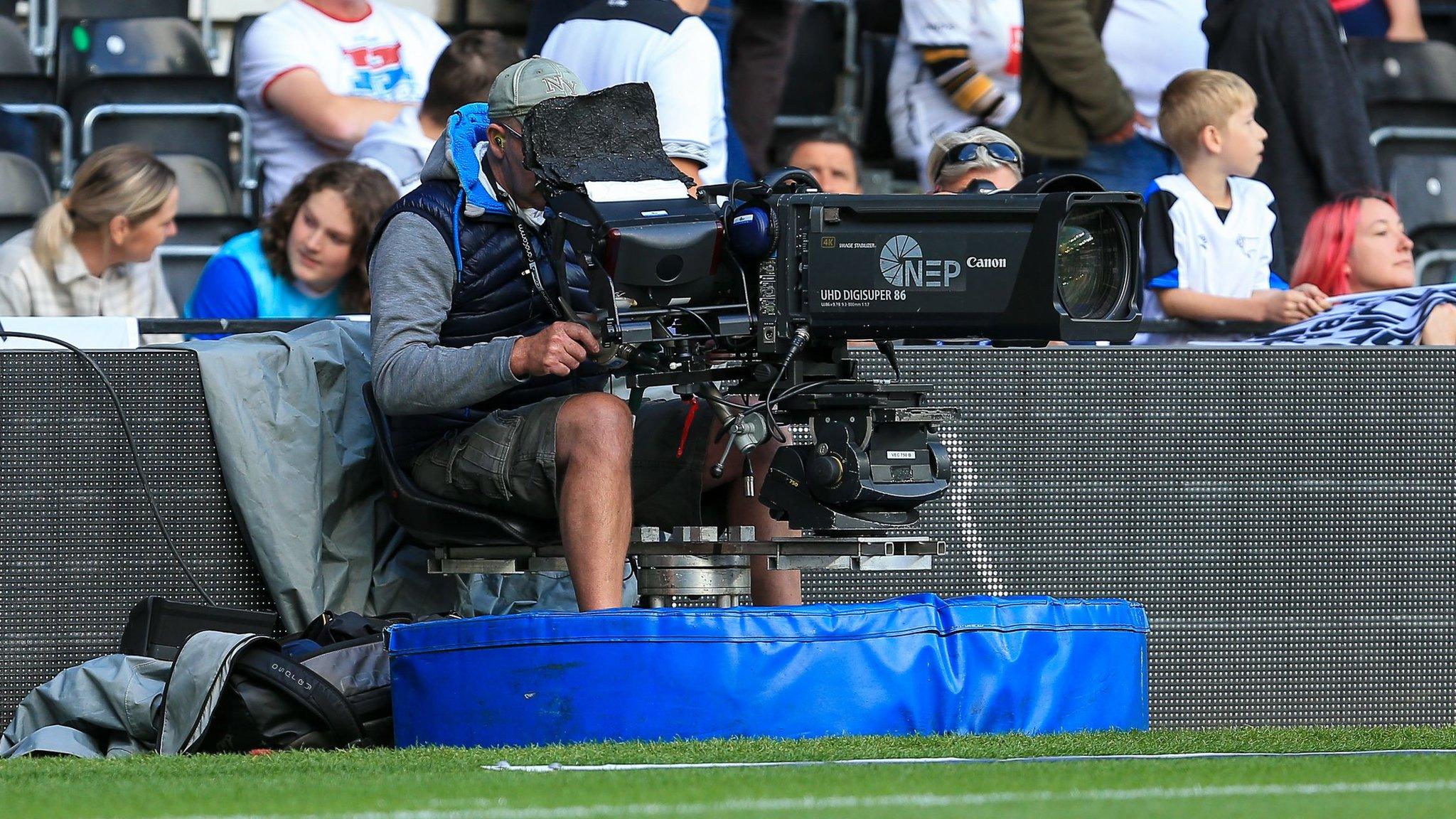 TV camera at an EFL game