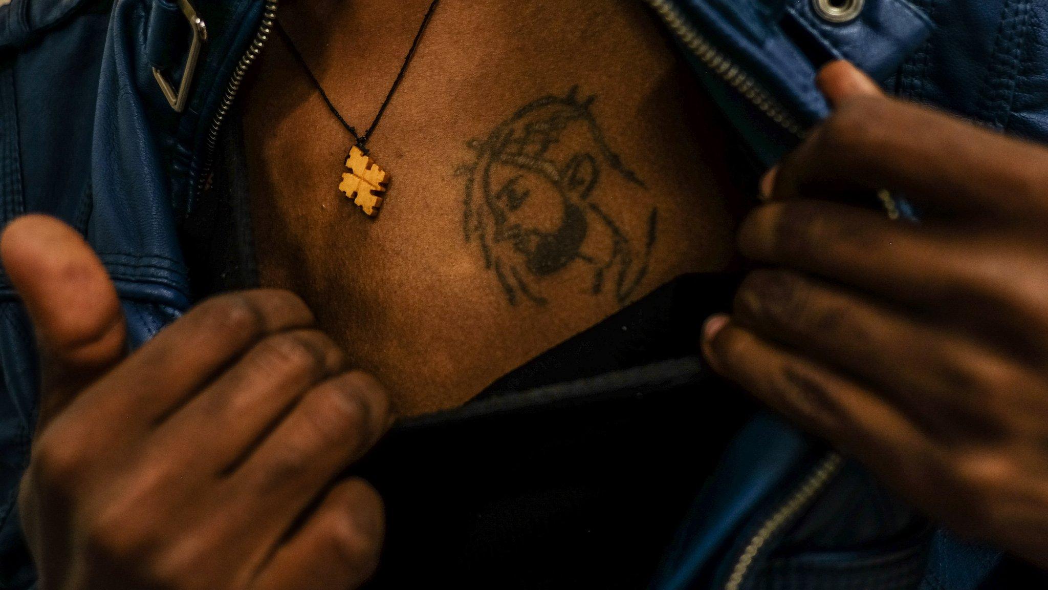 Tattoo on chest