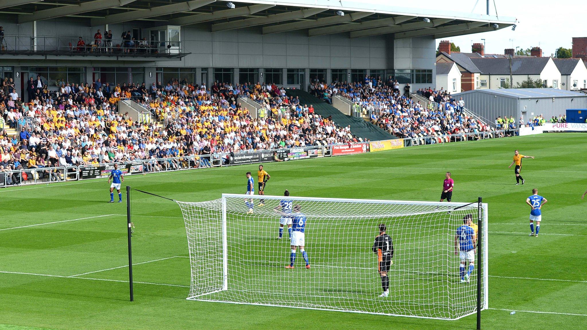 Newport County's home ground is Rodney Parade