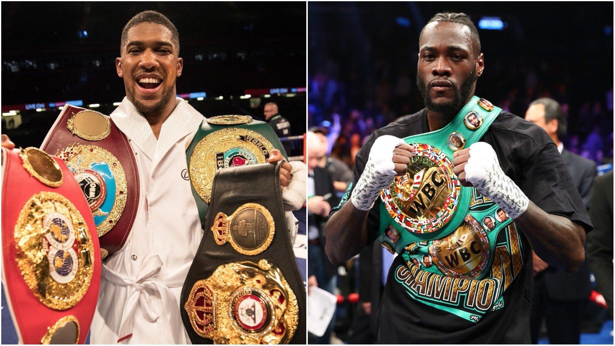 Anthony Joshua and Deontay Wilder