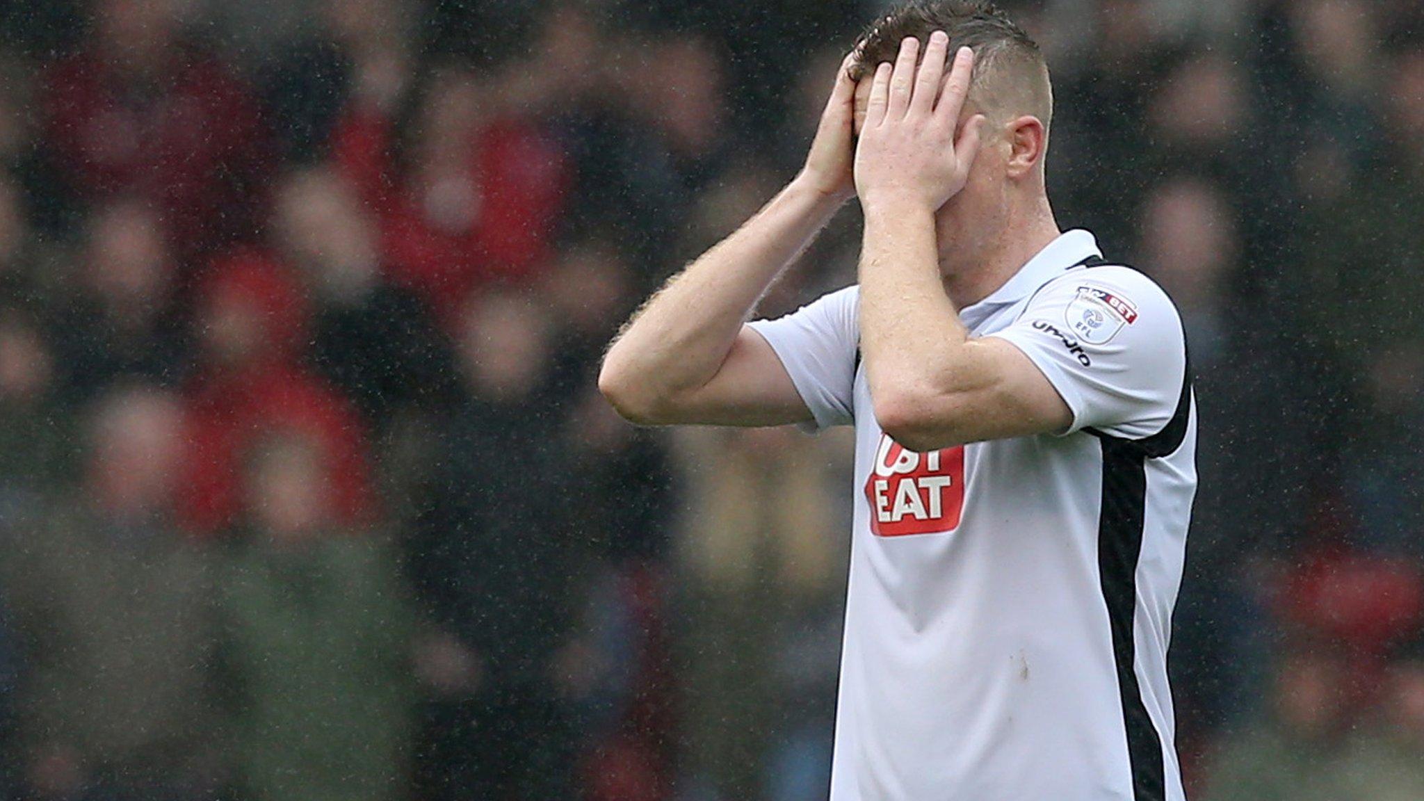 Alex Pearce in action for Derby