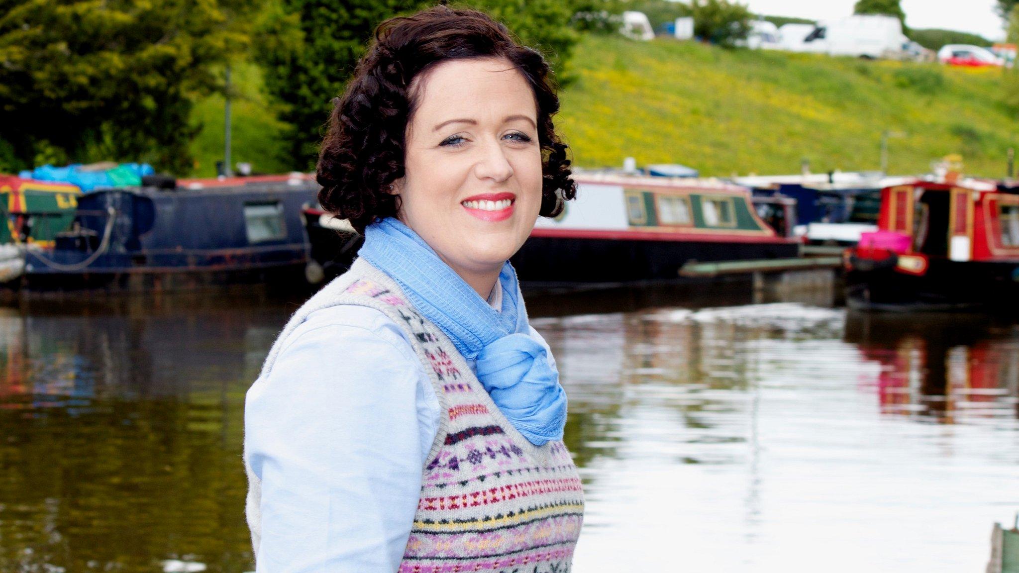 Liz McIvor on a canal