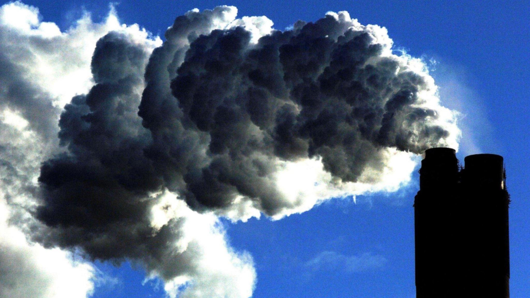 Smoke from a chimney